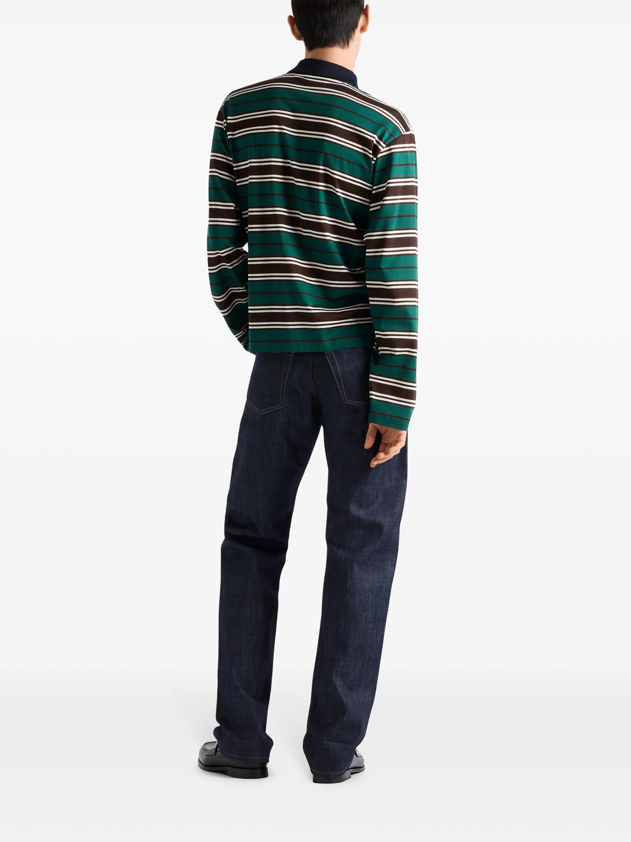striped polo shirt