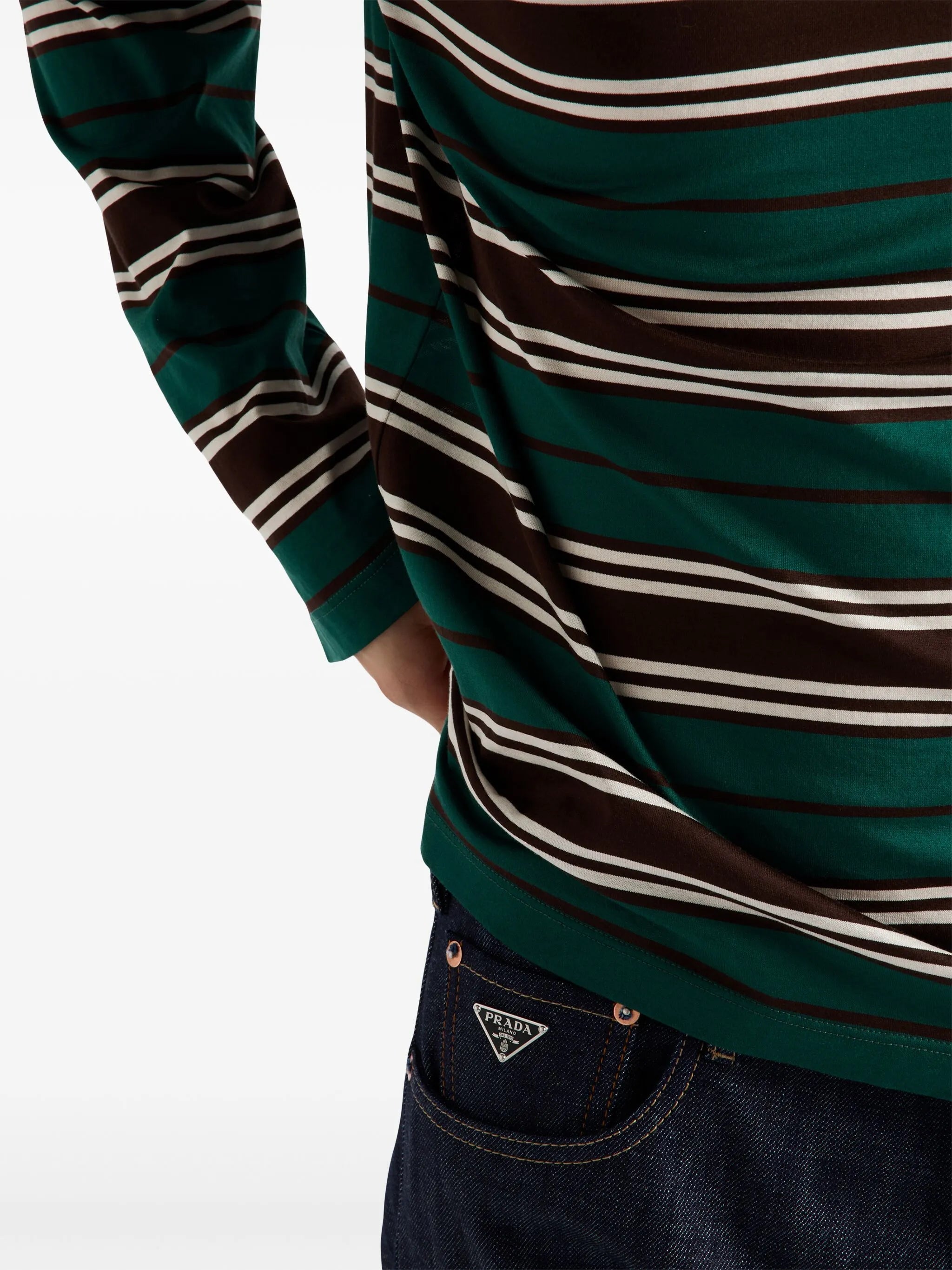 striped polo shirt