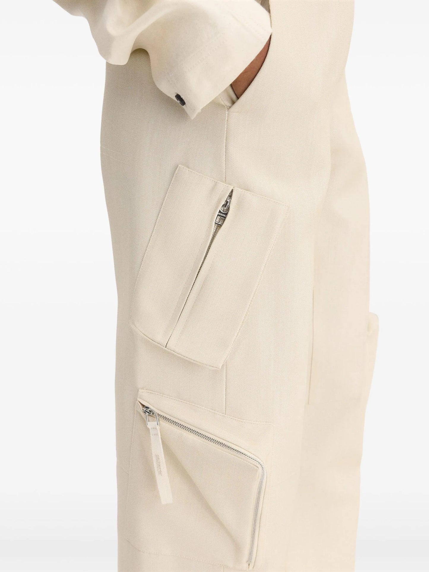 multi-pocket straight-leg cargo pants