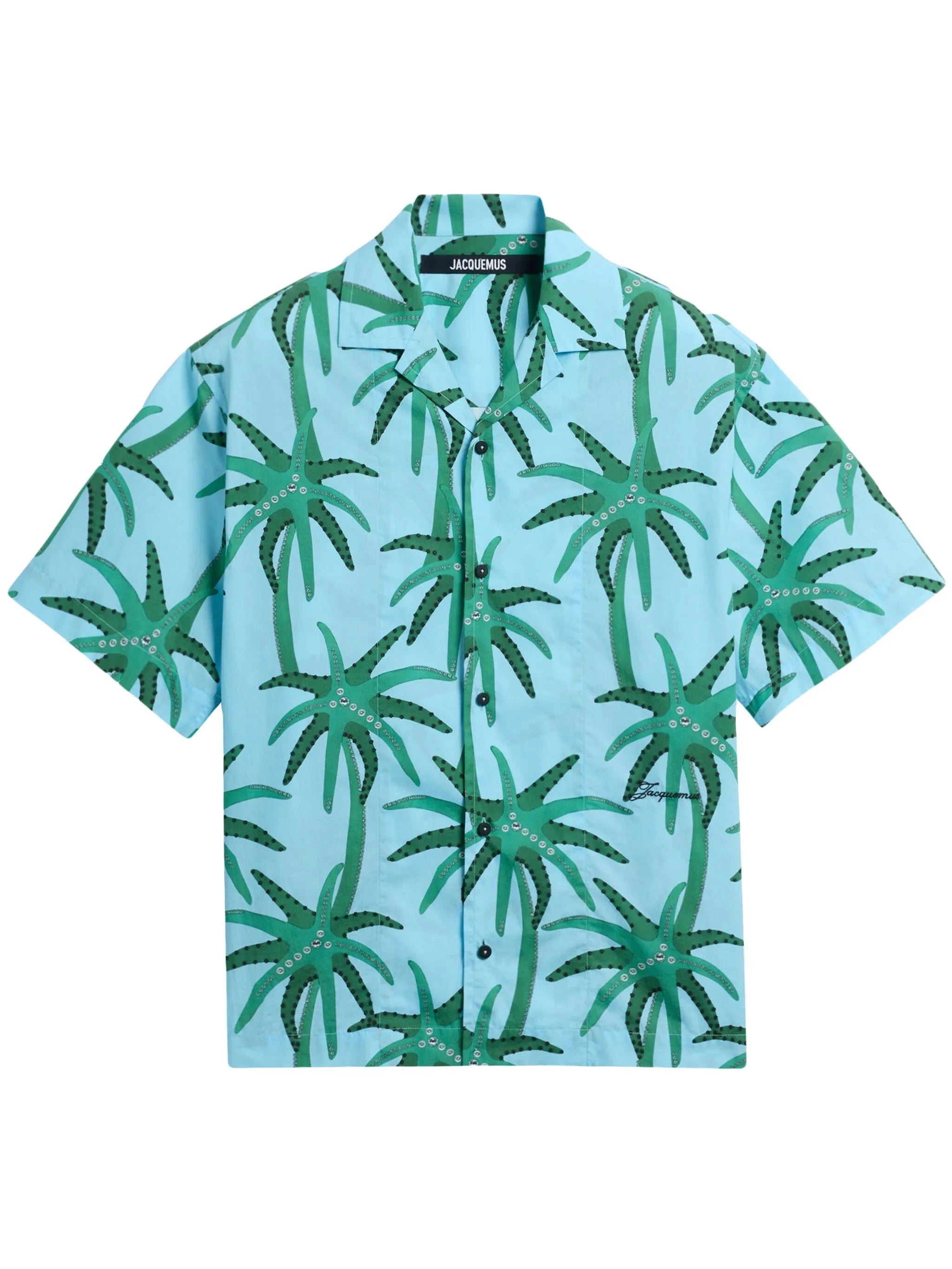 floral-print shirt