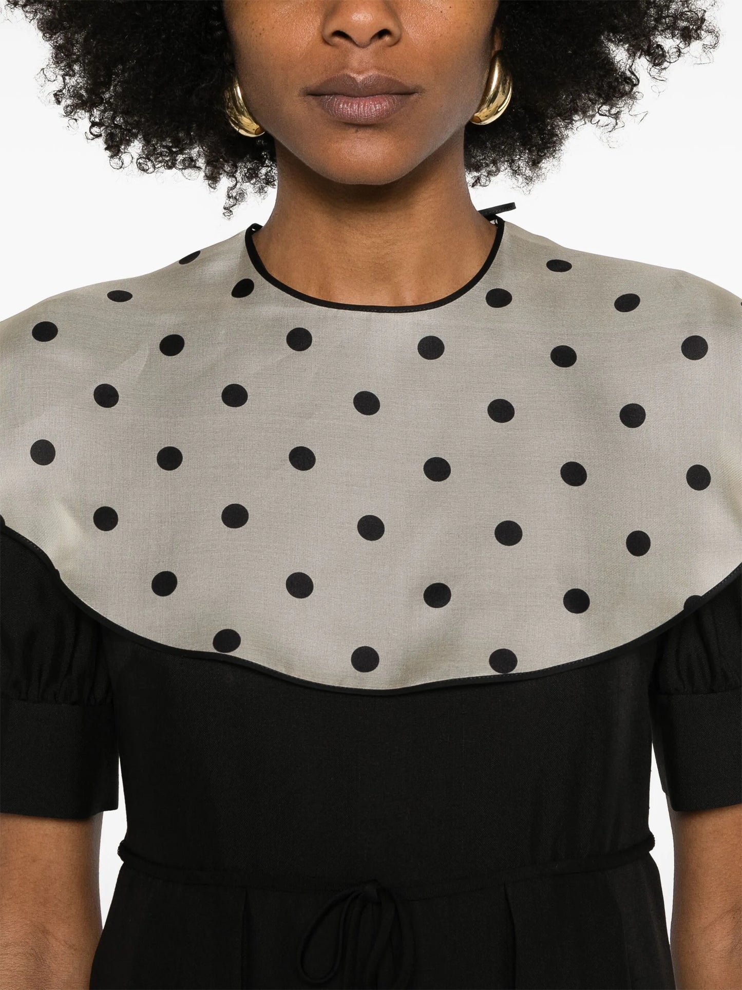 polka dot-print mini dress