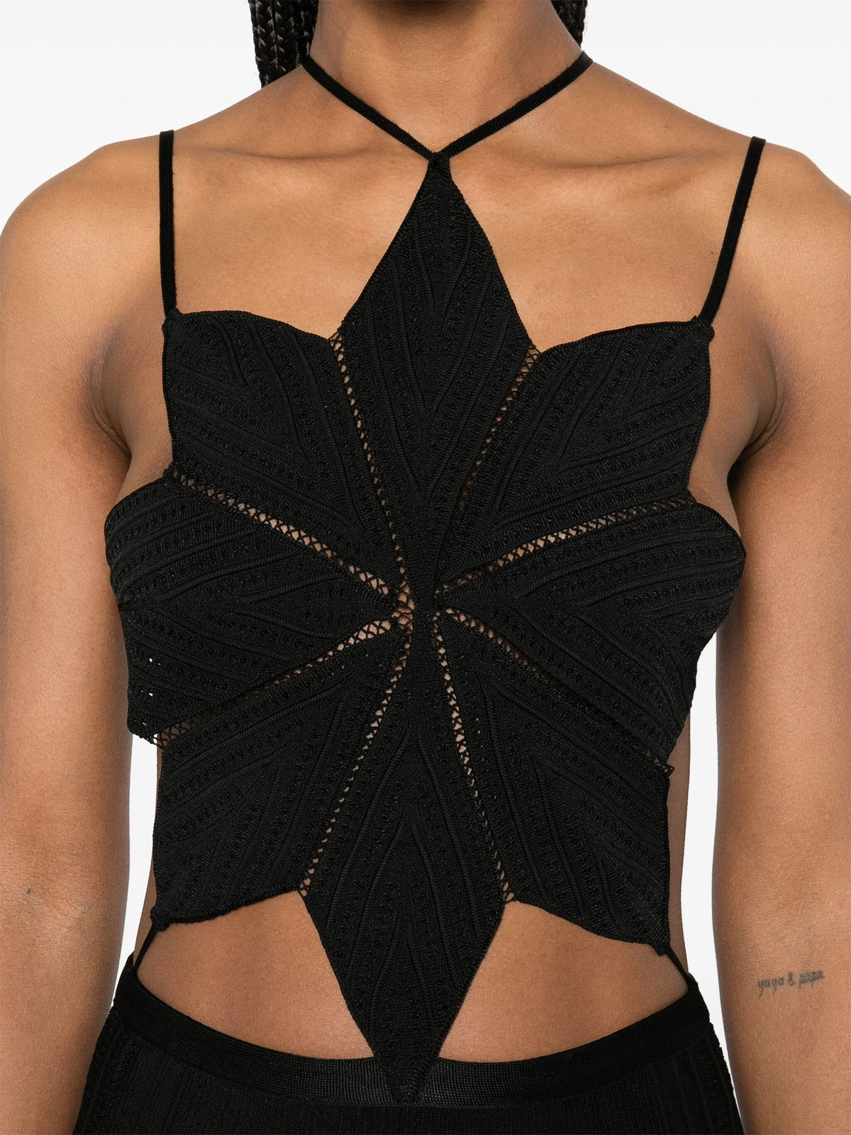 star Cut Out dress in knit