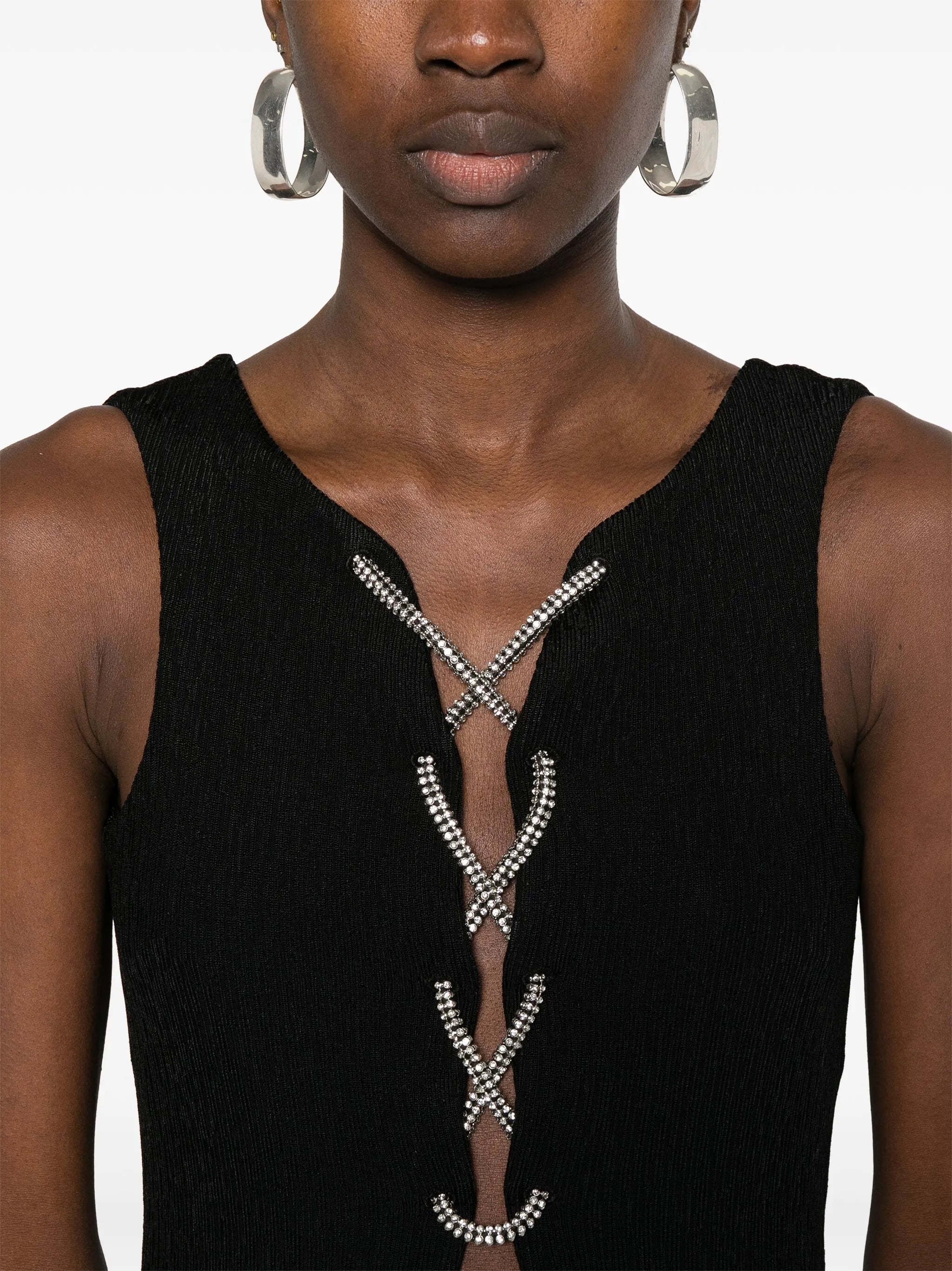 lace-up gown