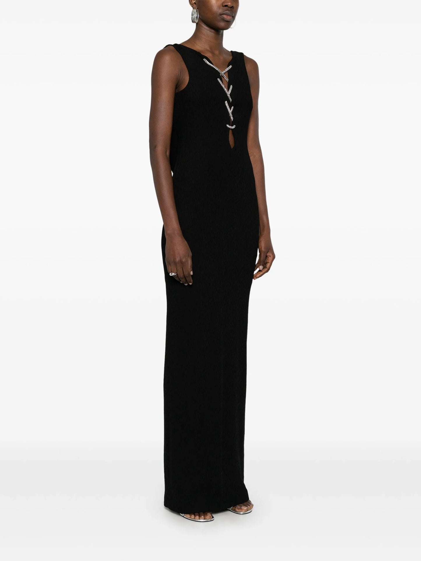 lace-up gown