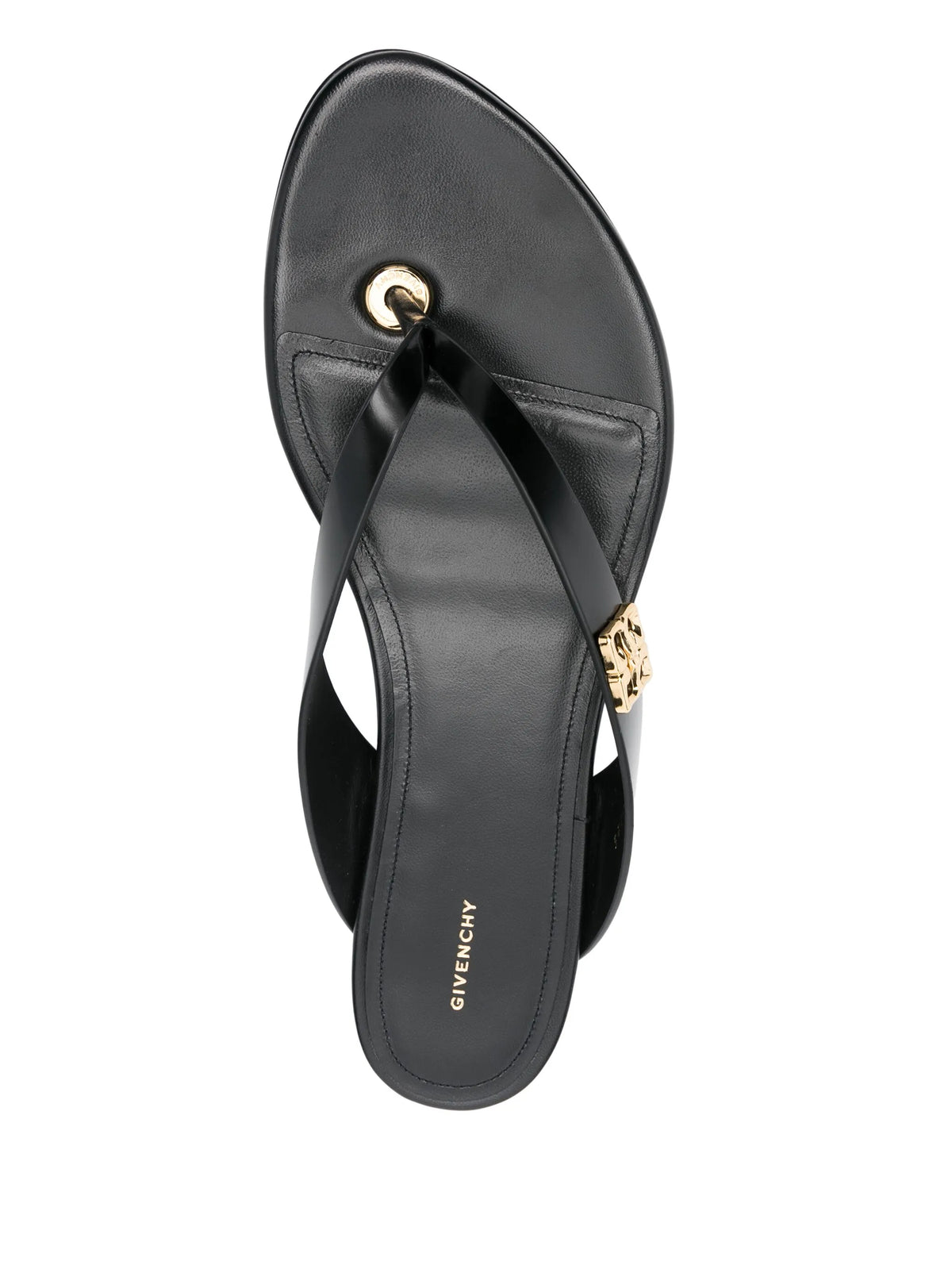 tong sandals 4G liquid in leather