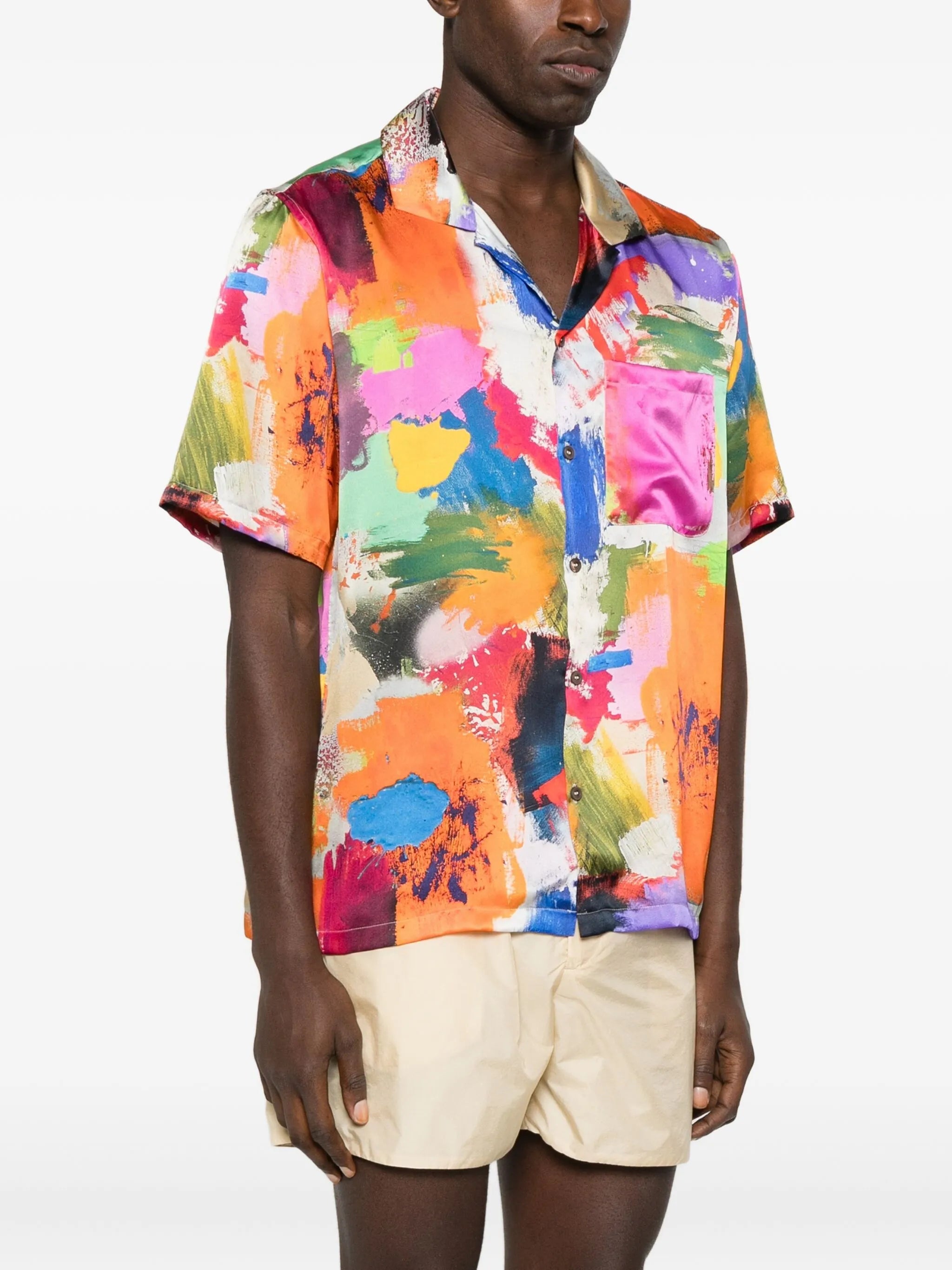 Parker brush-print shirt