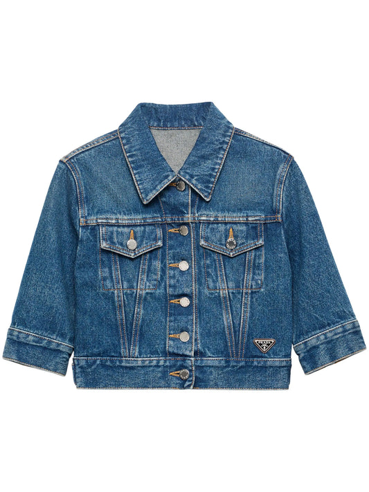 Denim blouson