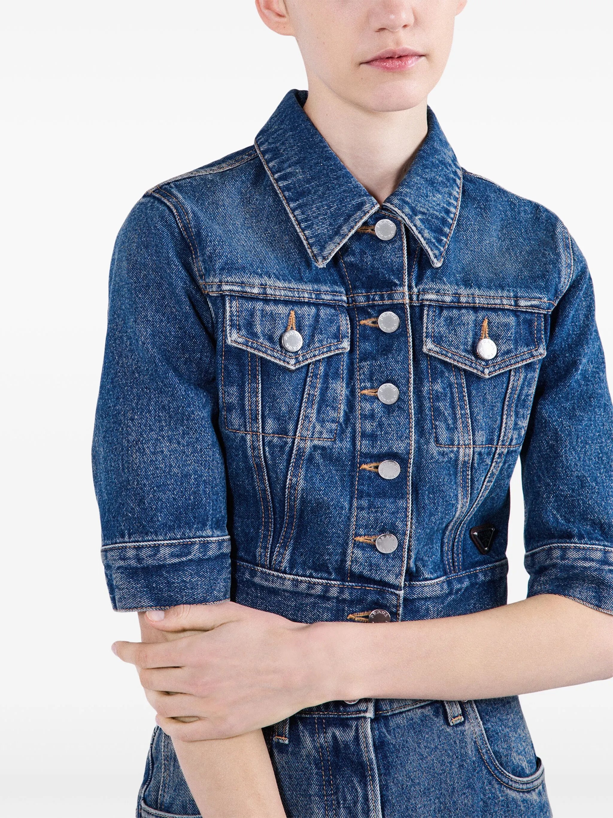 Denim blouson