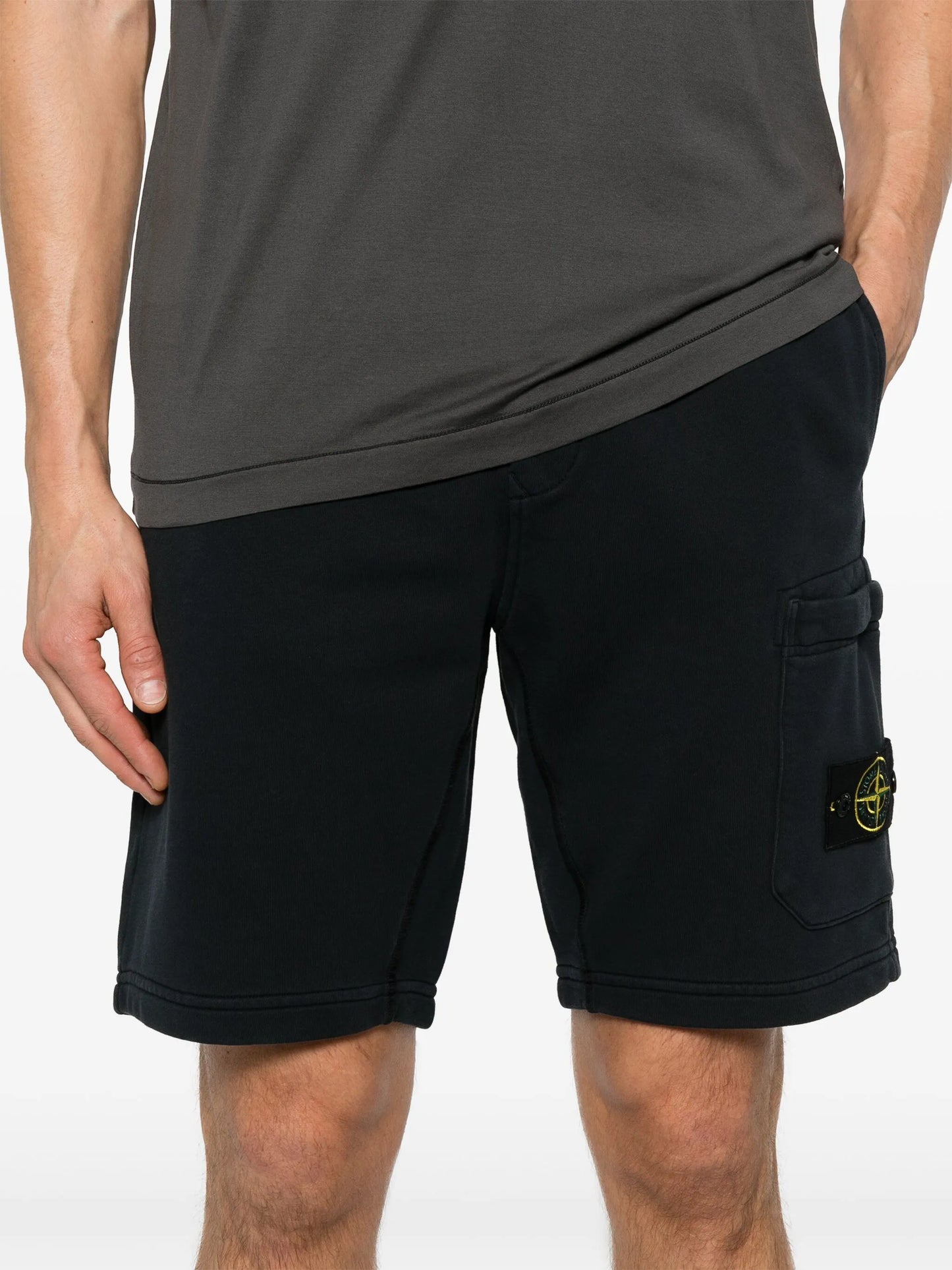 logo-patch drawstring shorts