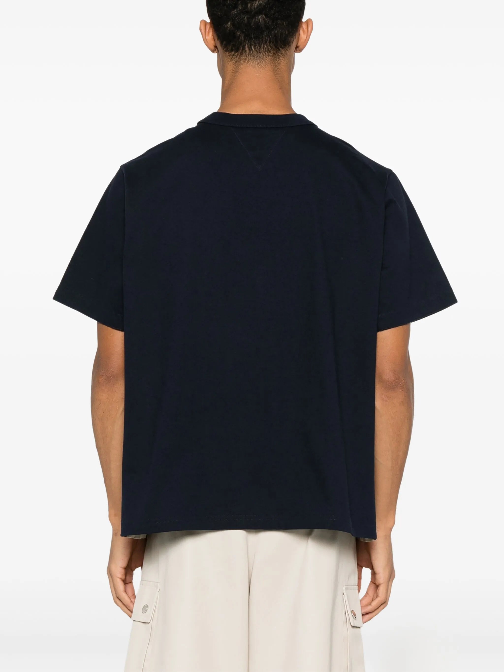 gingham cotton T-shirt