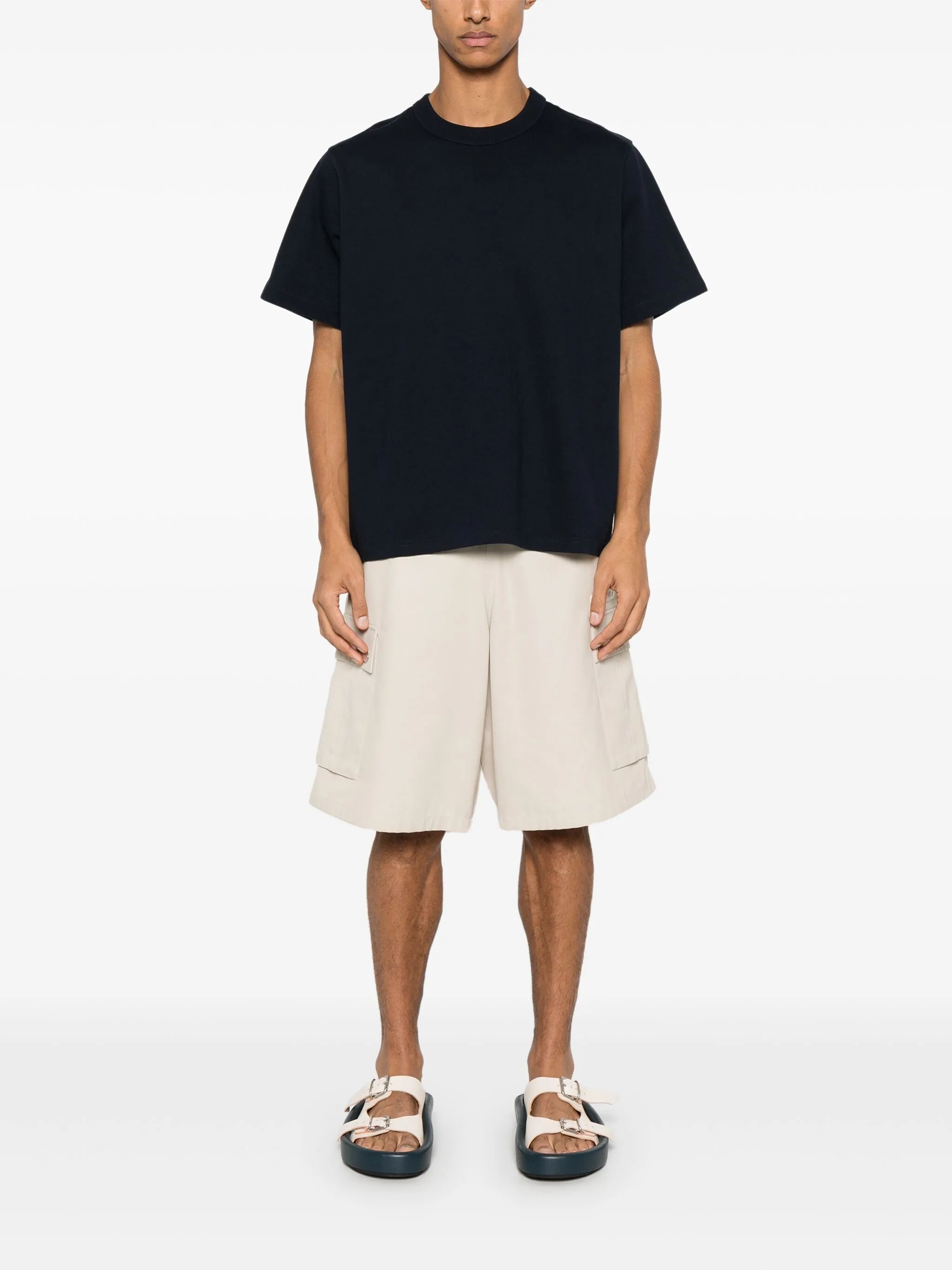 gingham cotton T-shirt