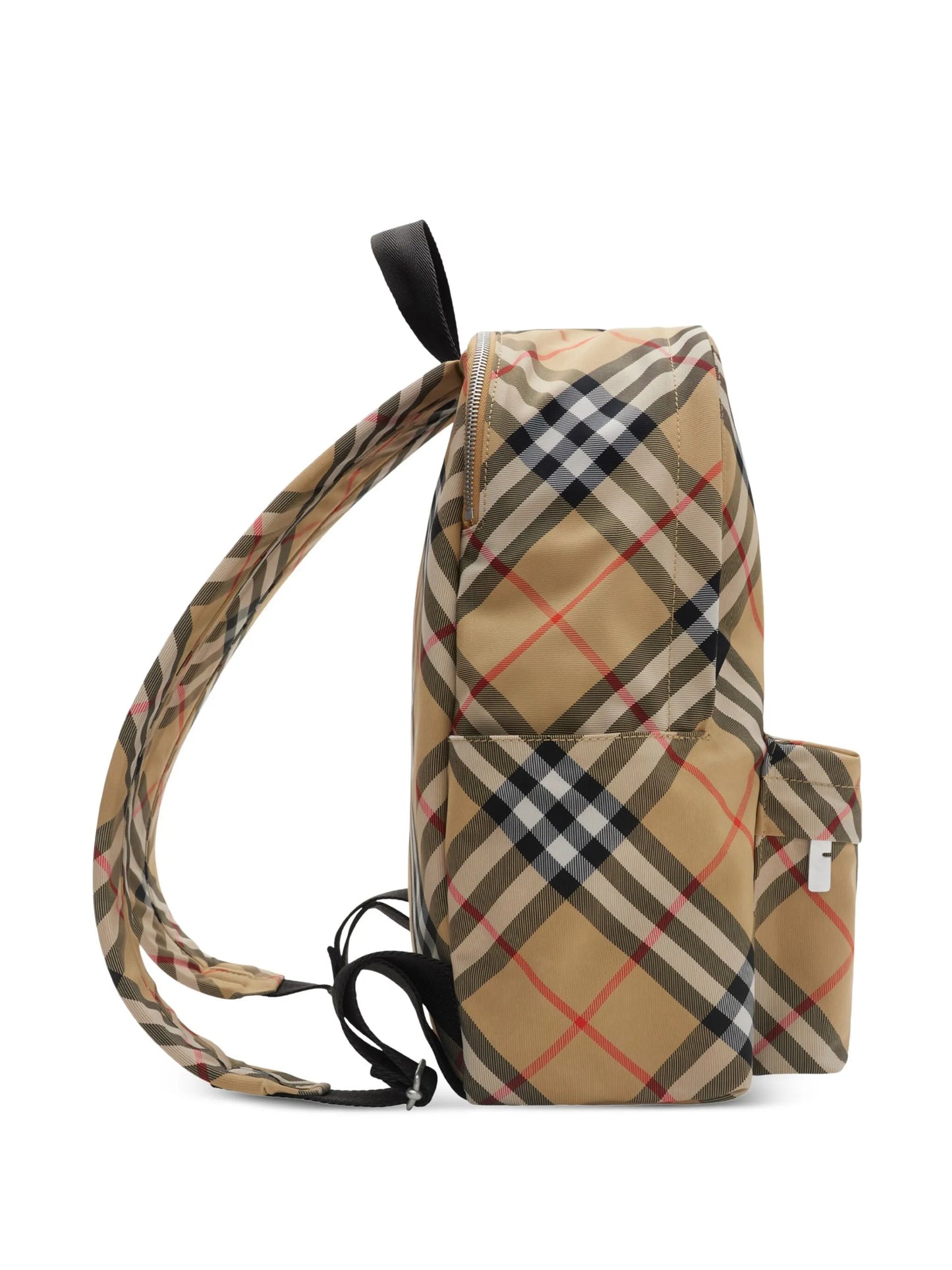small check-pattern backpack