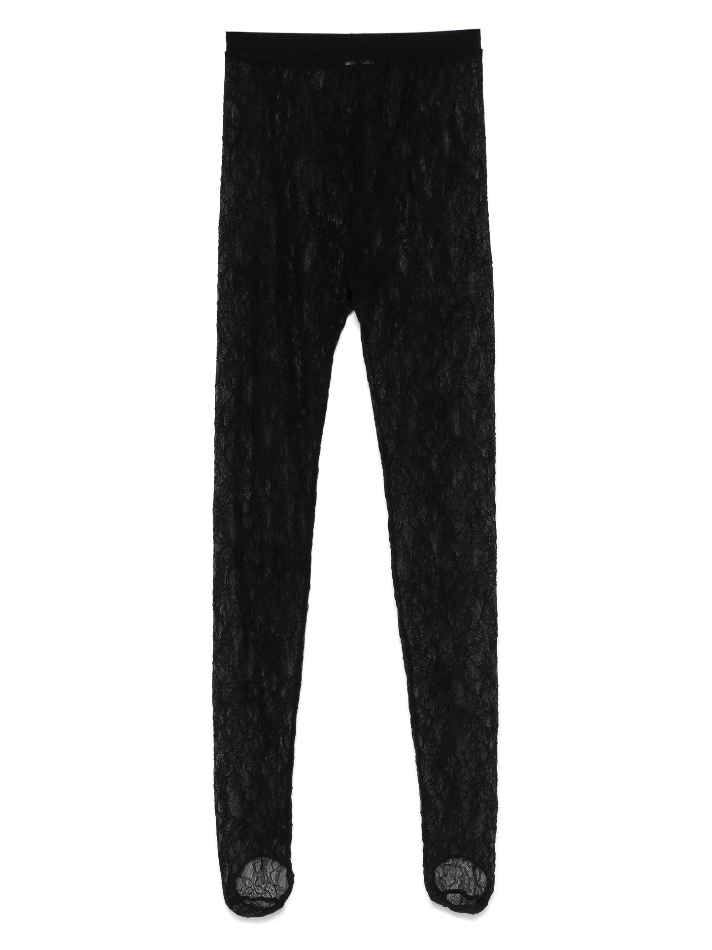 lace stirrup tights