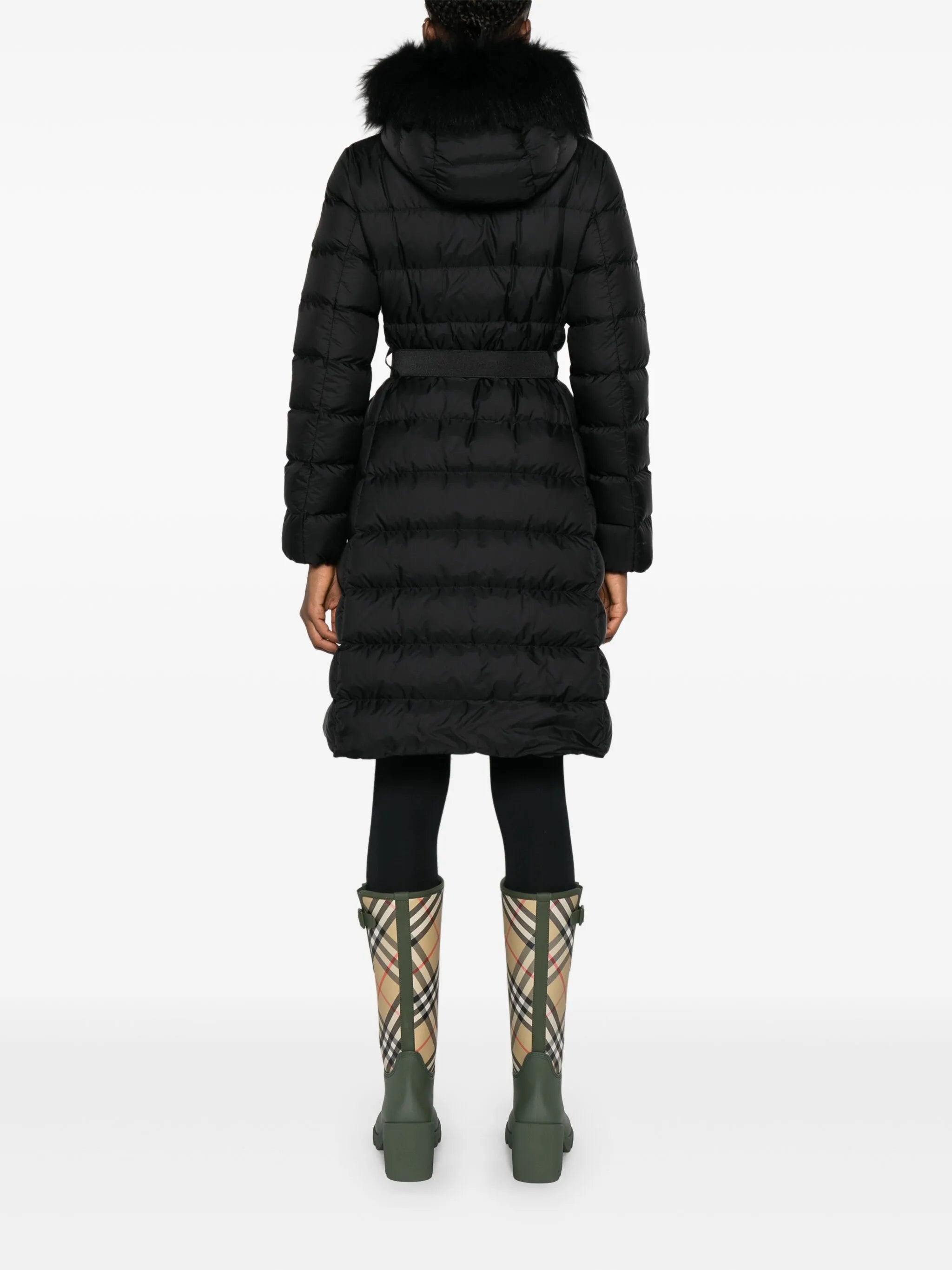 Khloesse trimmed quilted coat
