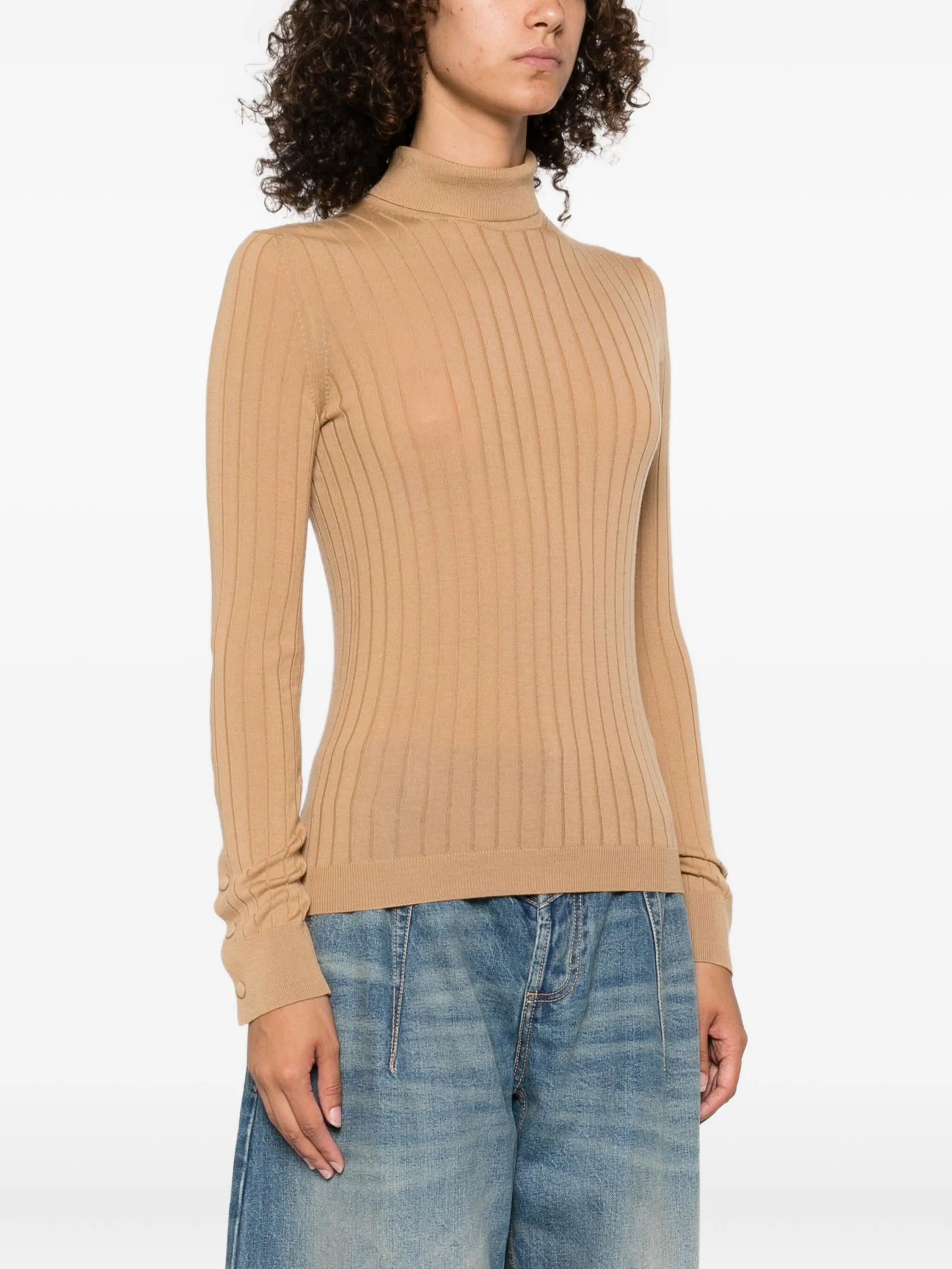 logo-patch ribbed top