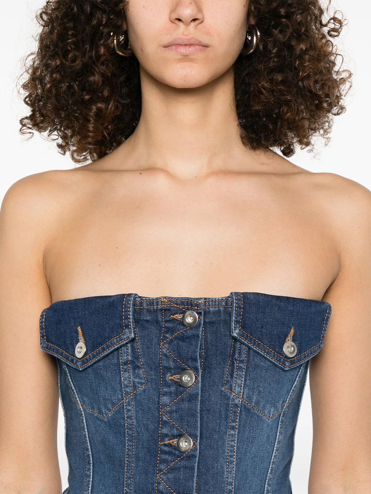 denim maxi dress