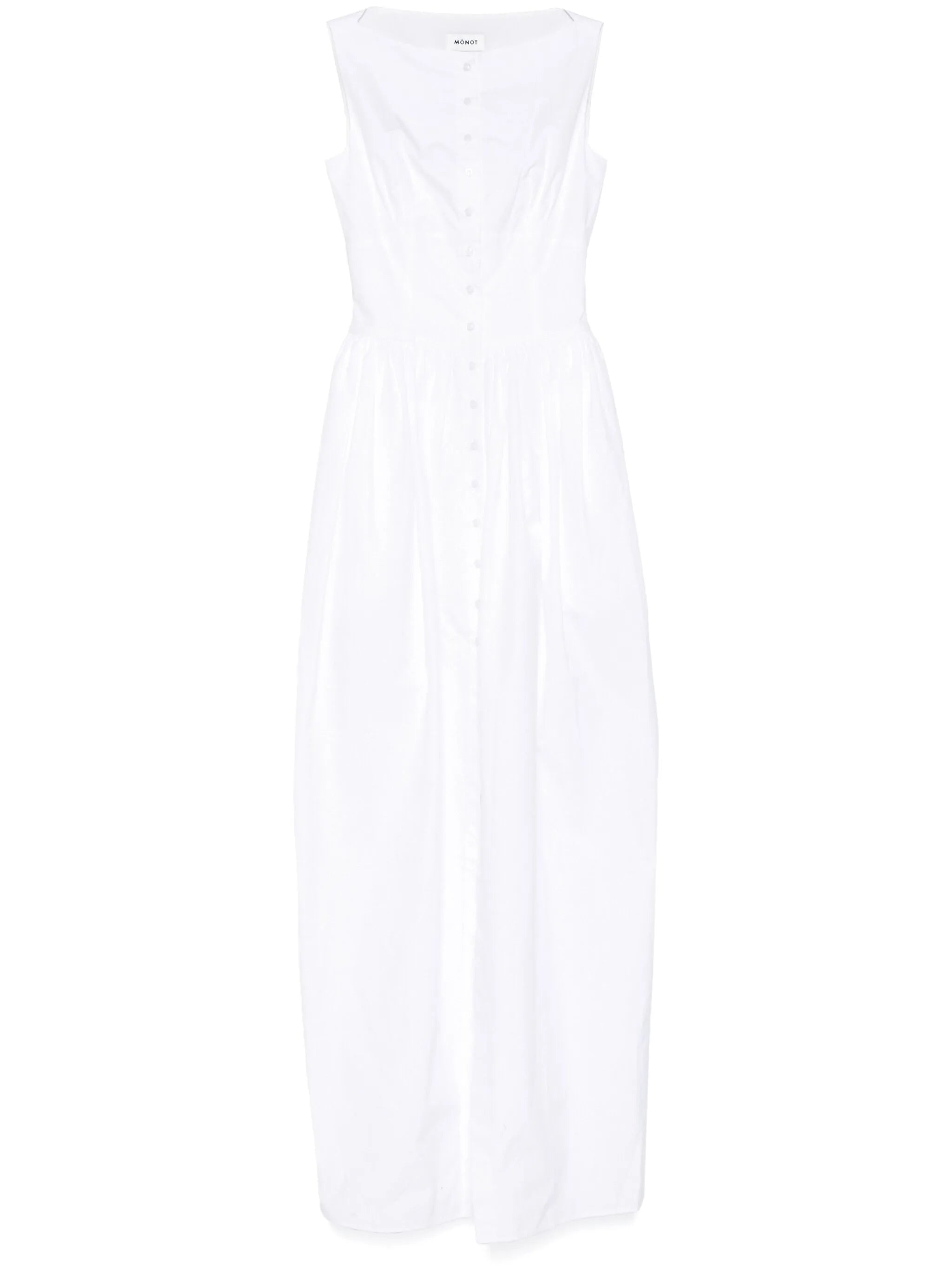 sleeveless balloon maxi dress