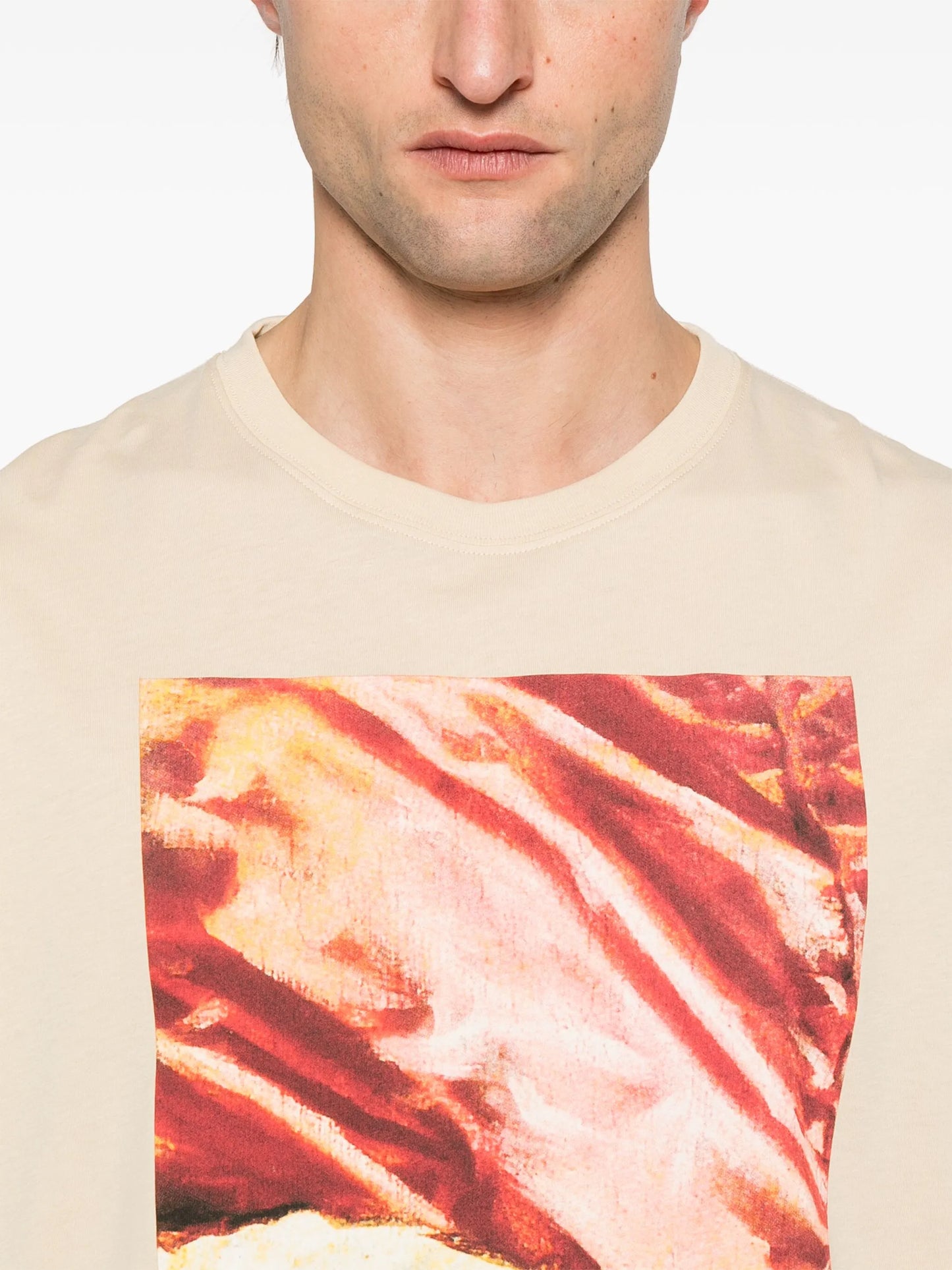 painting-print T-shirt