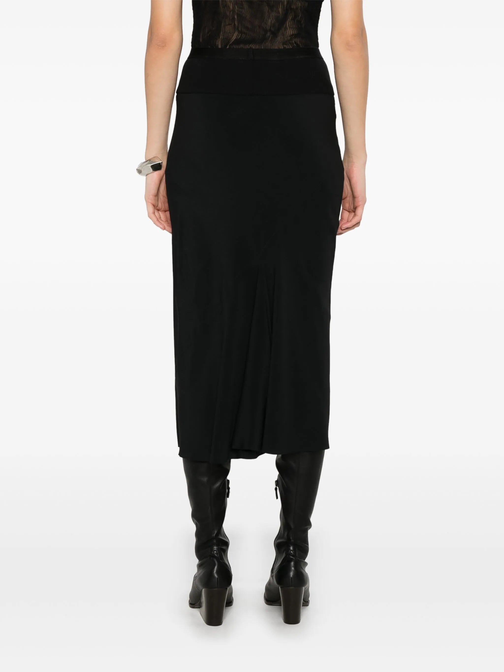 Knee Bias midi skirt