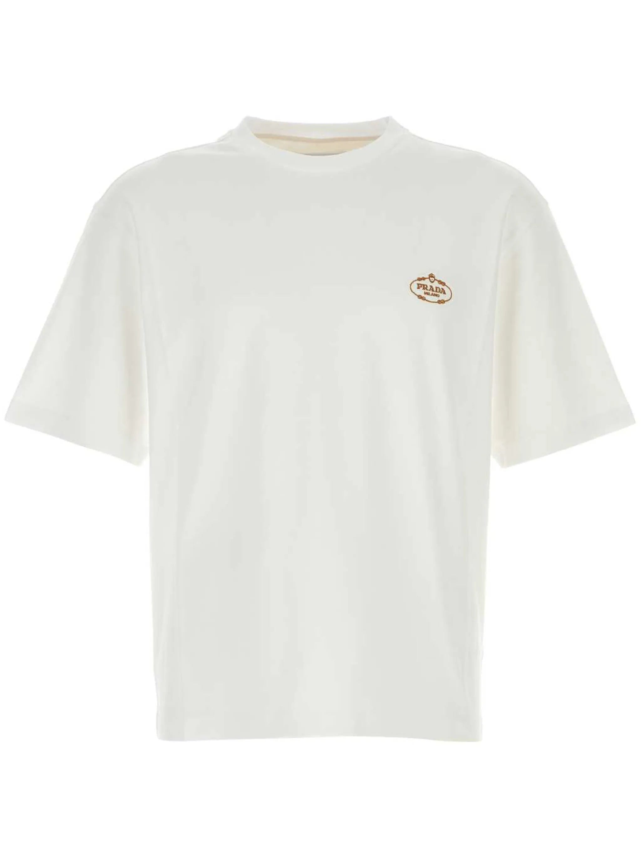 logo-embroidered T-shirt