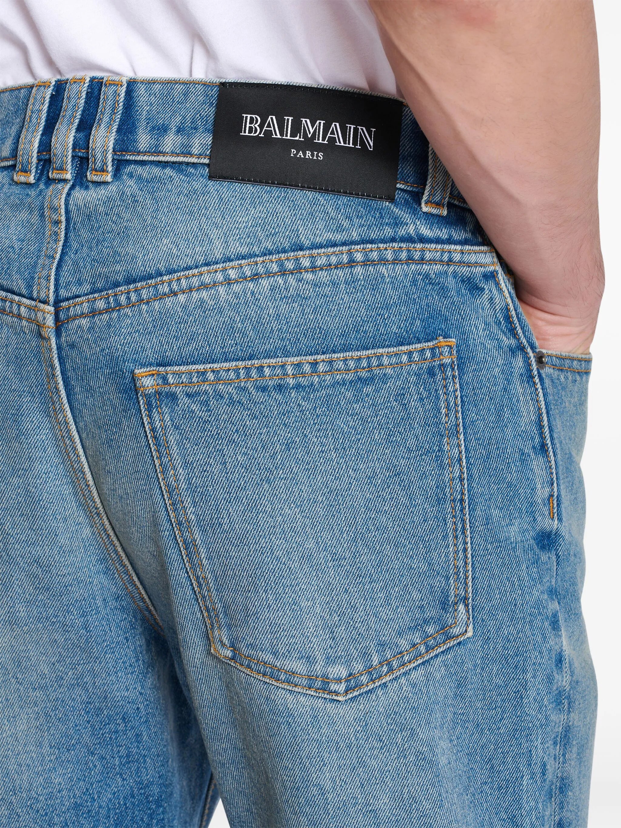 straight-leg jeans