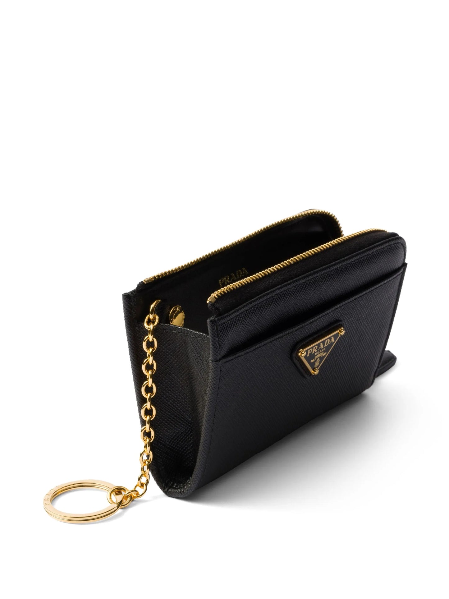 saffiano leather keychain