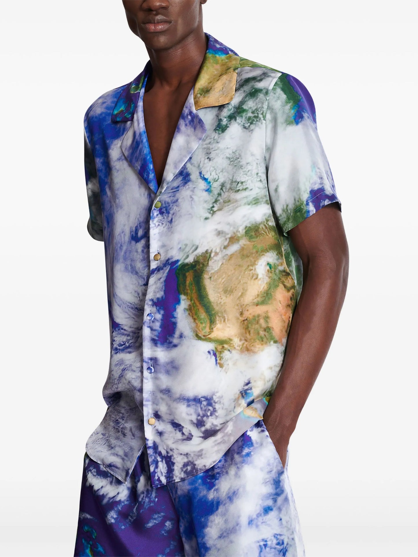 Earth-print shirt