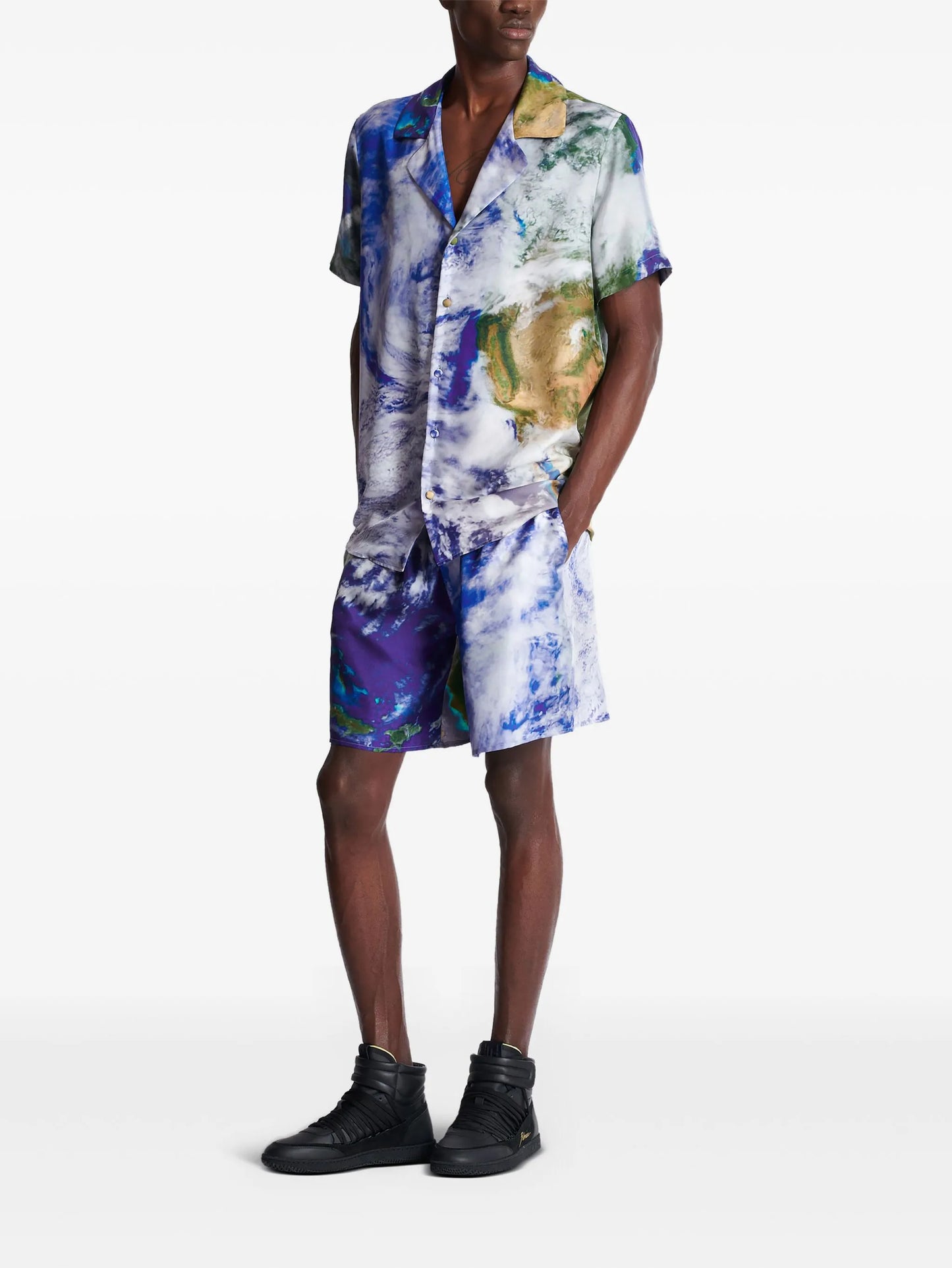 Earth-print shirt