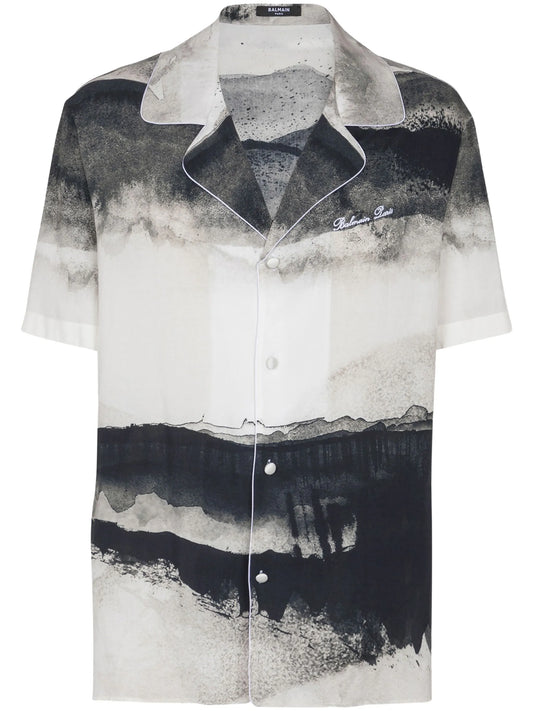 Moon-print shirt