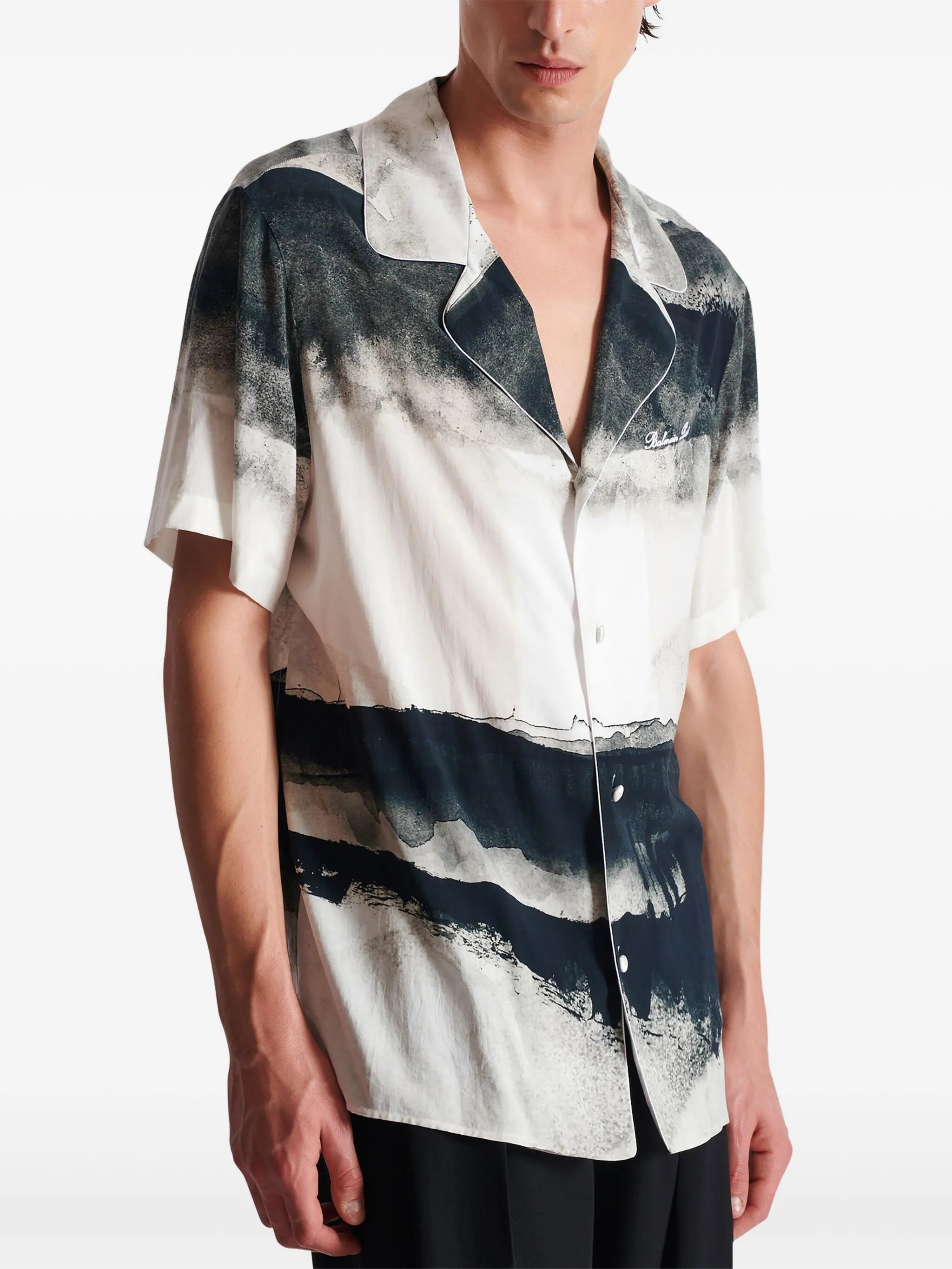 Moon-print shirt