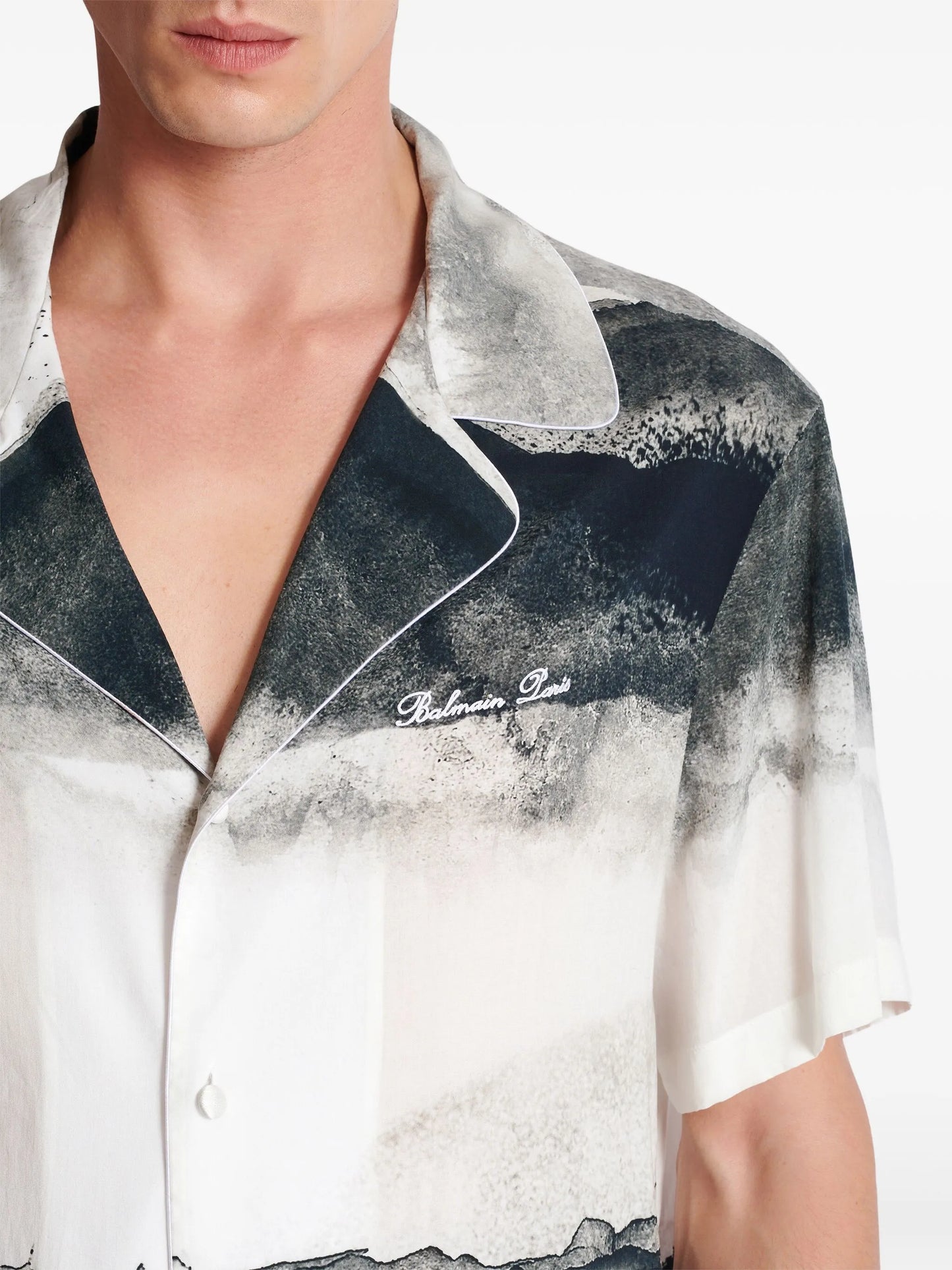 Moon-print shirt