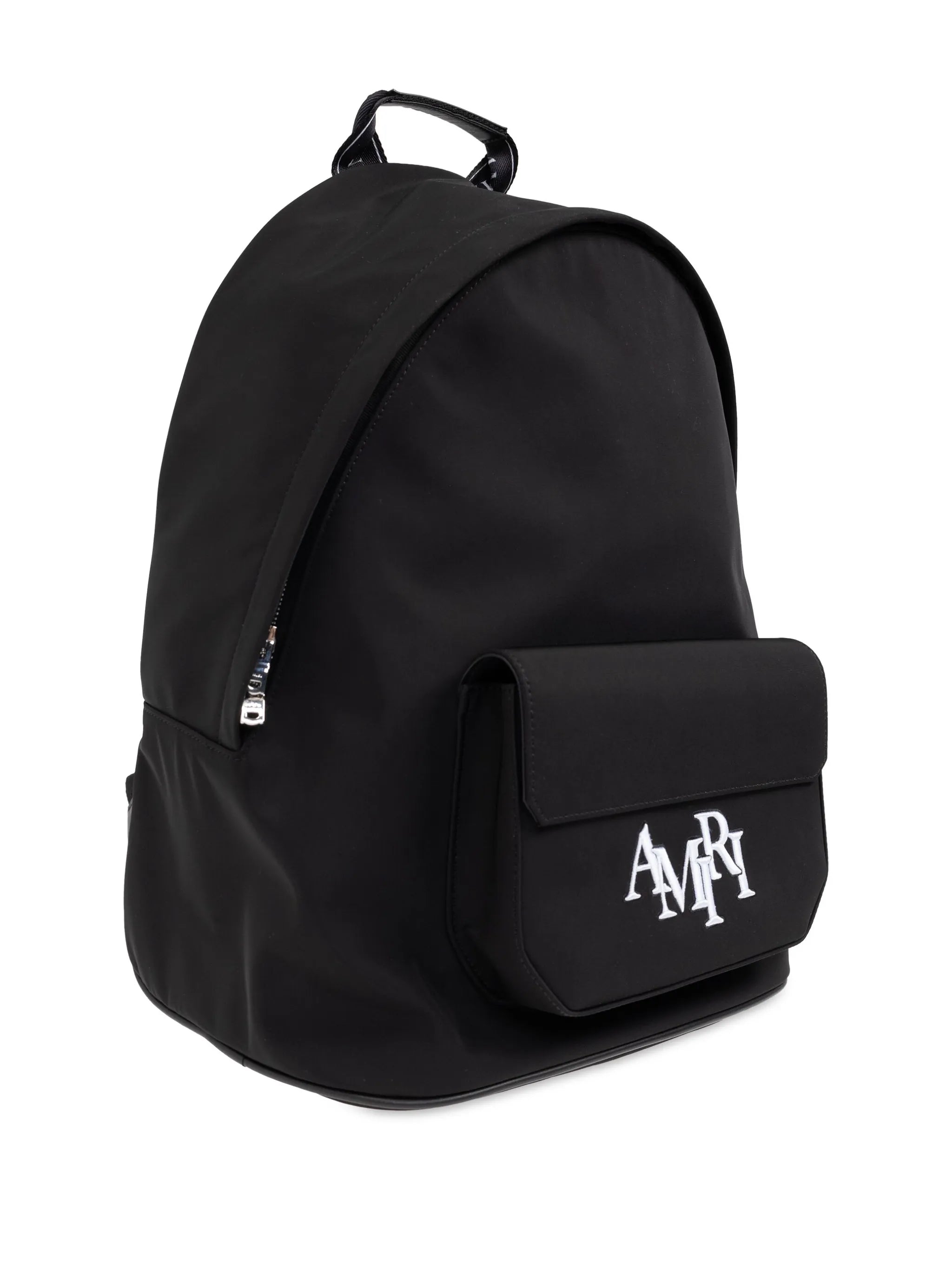 logo-embroidered backpack