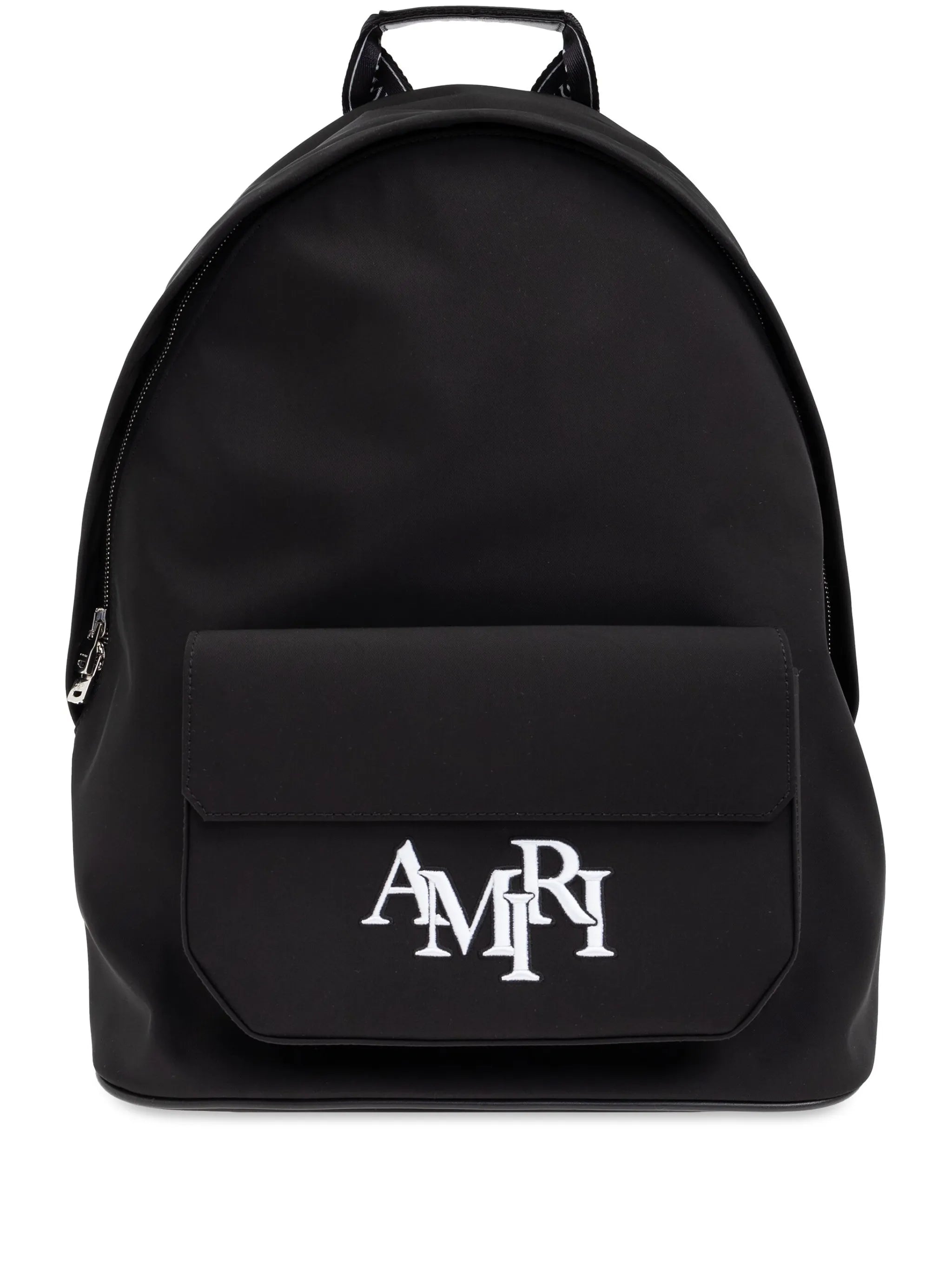 logo-embroidered backpack