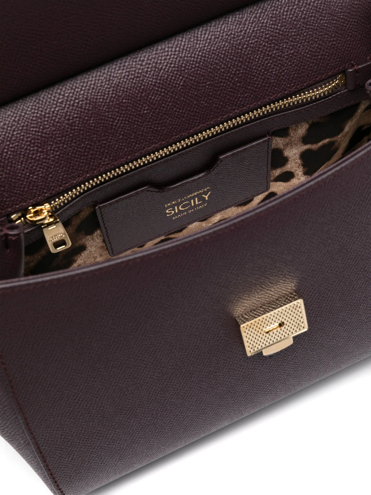 large Sicily handbag in dauphine calfskin