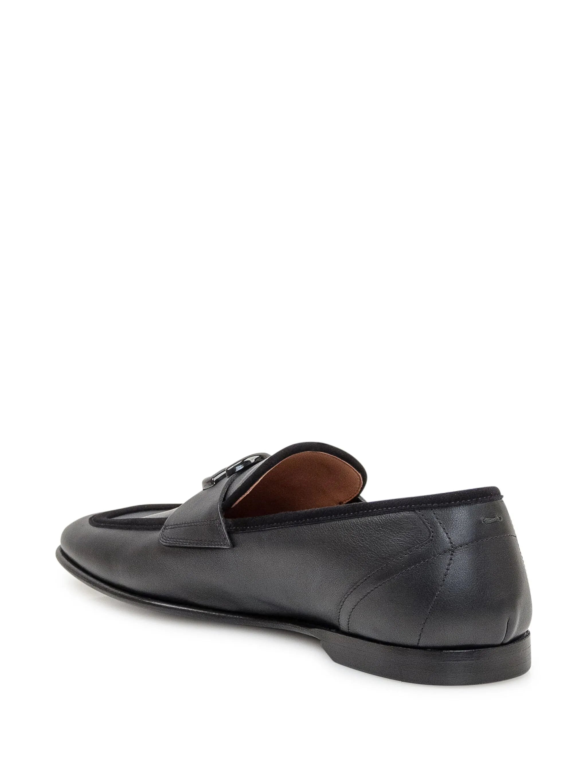 logo plaque loafers