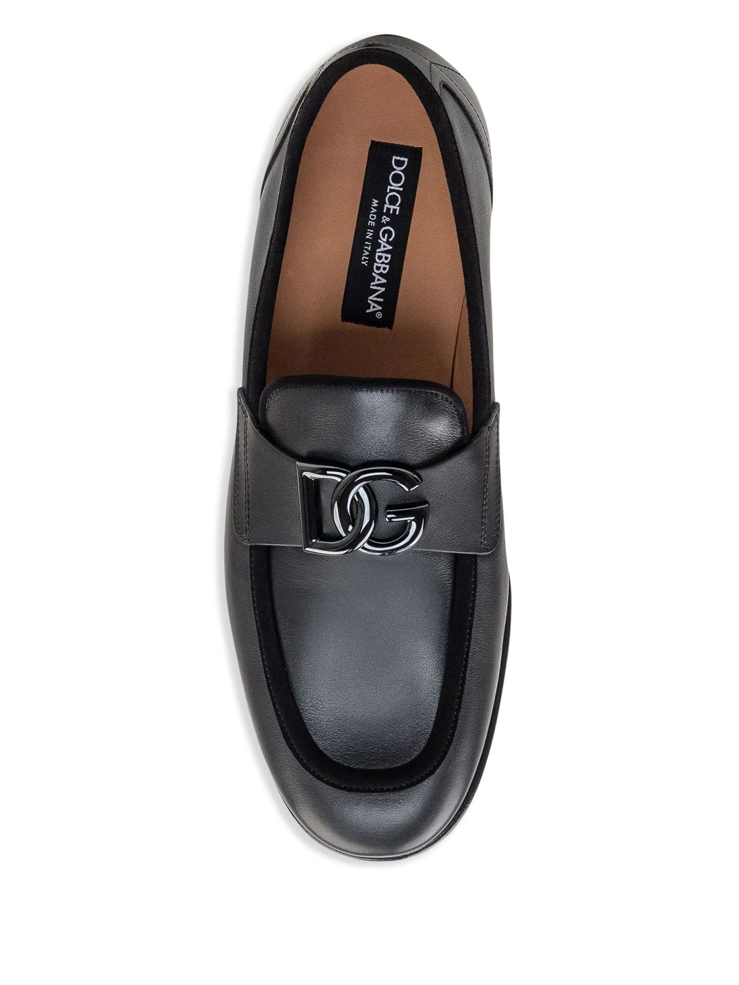 logo plaque loafers