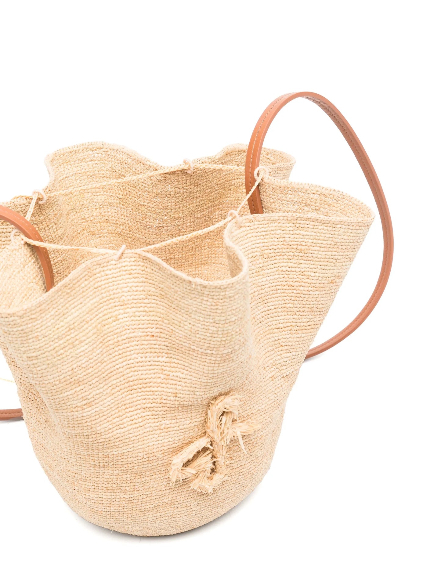 woven monogram shoulder bag