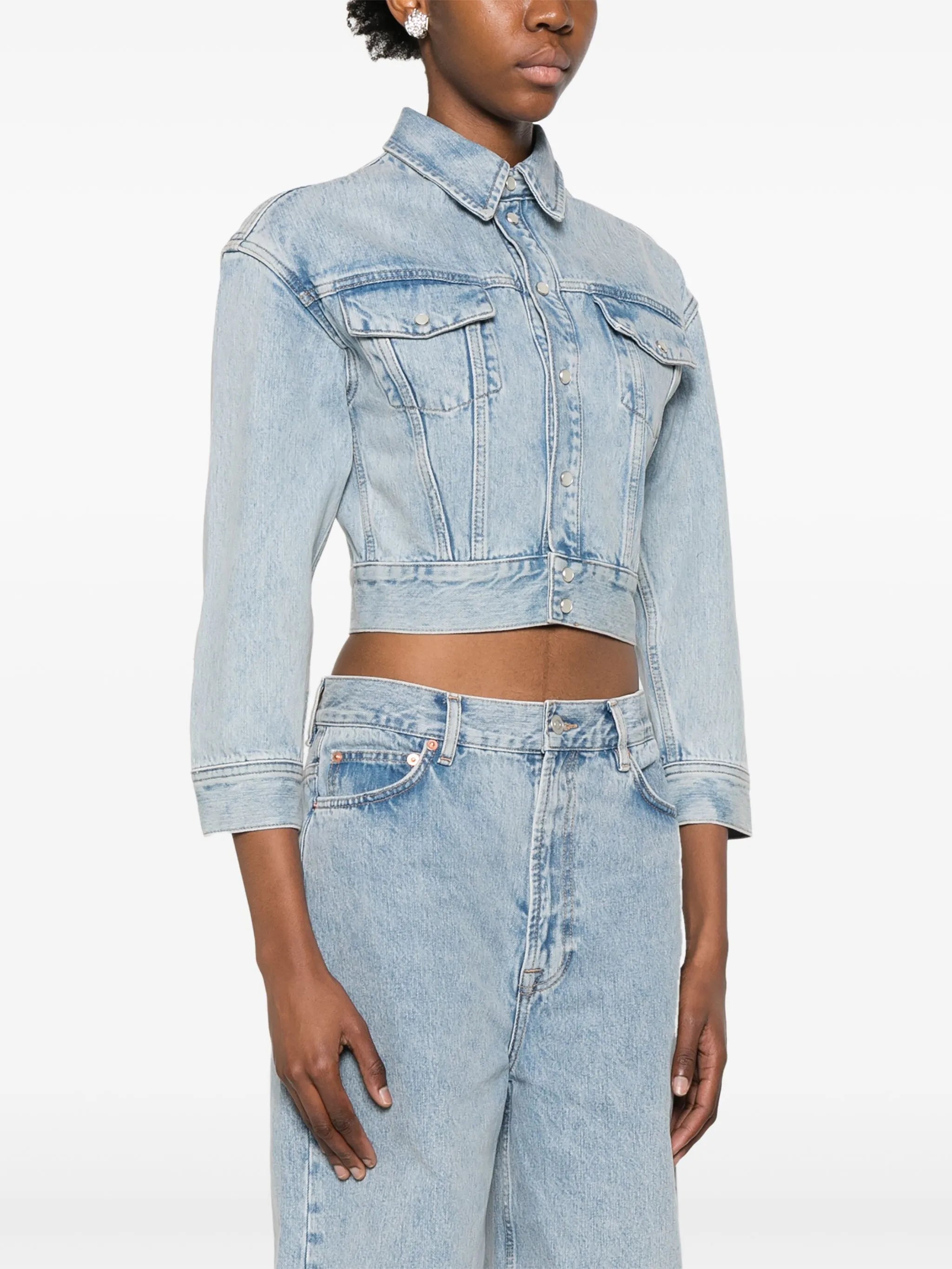 cropped denim jacket