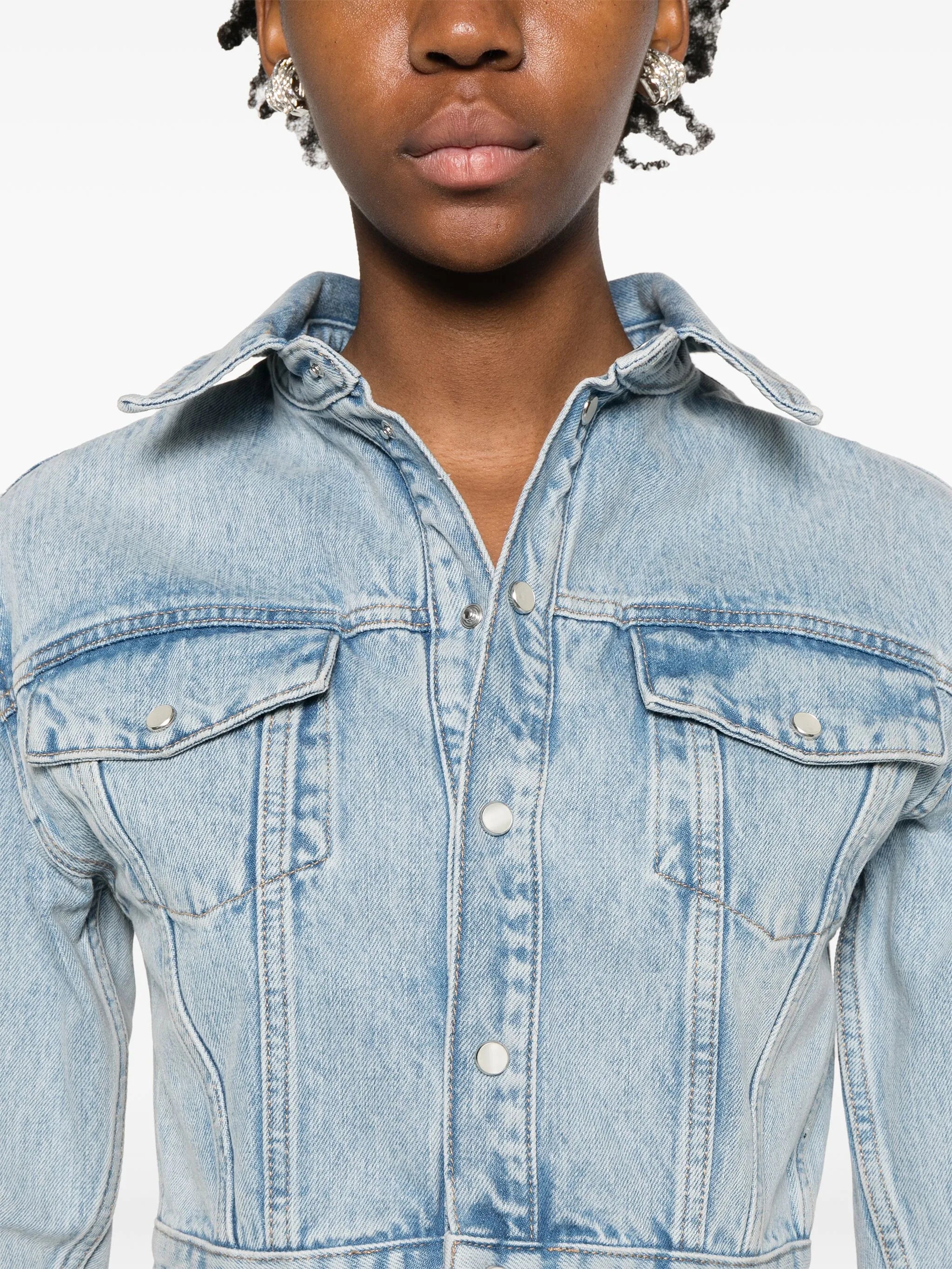 cropped denim jacket