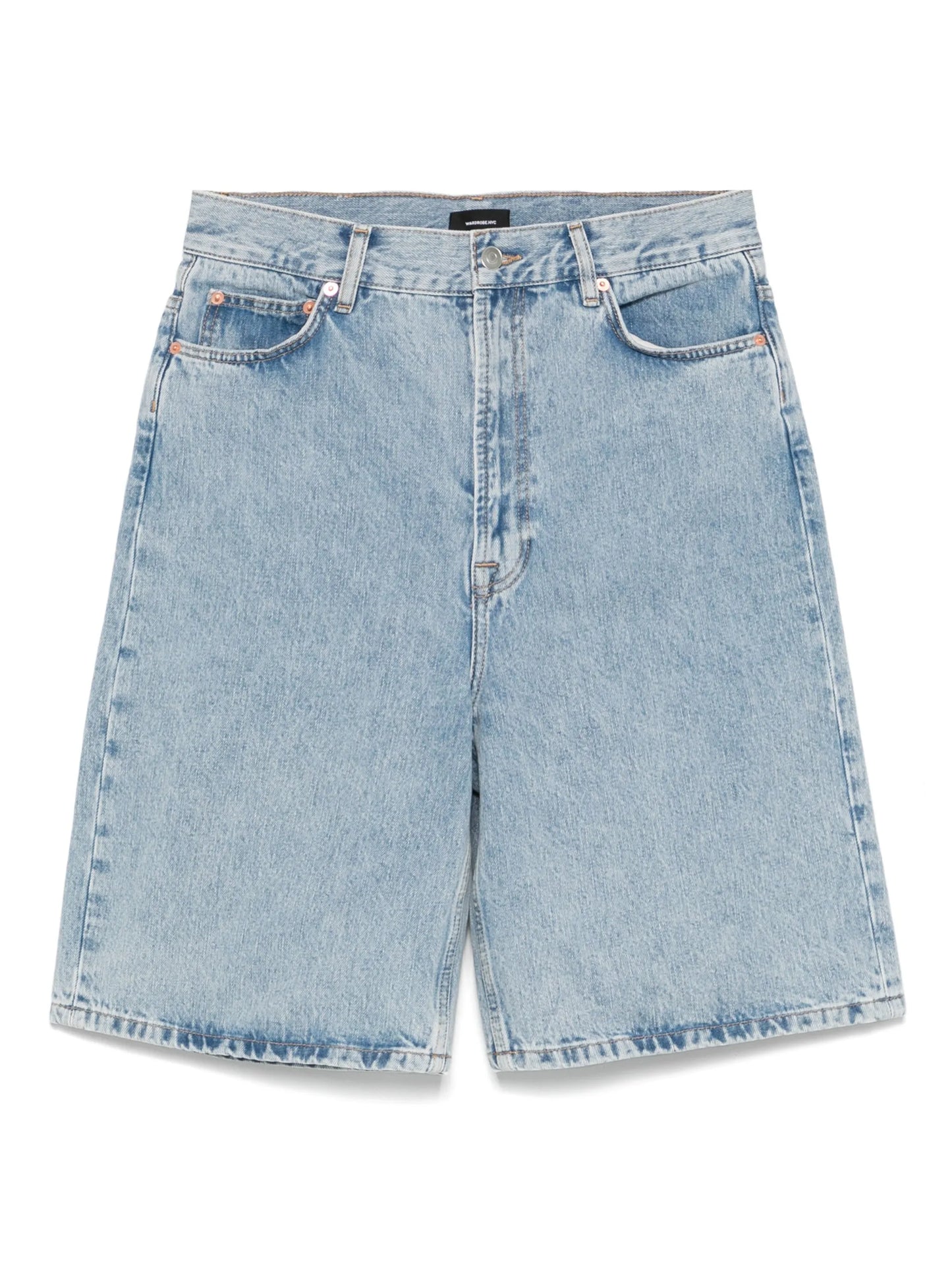 low-rise denim shorts