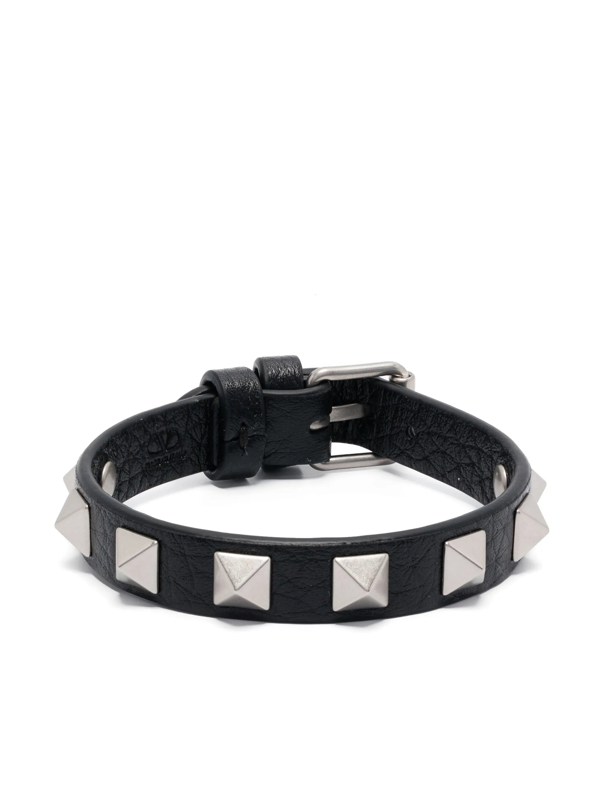 Rockstud leather bracelet