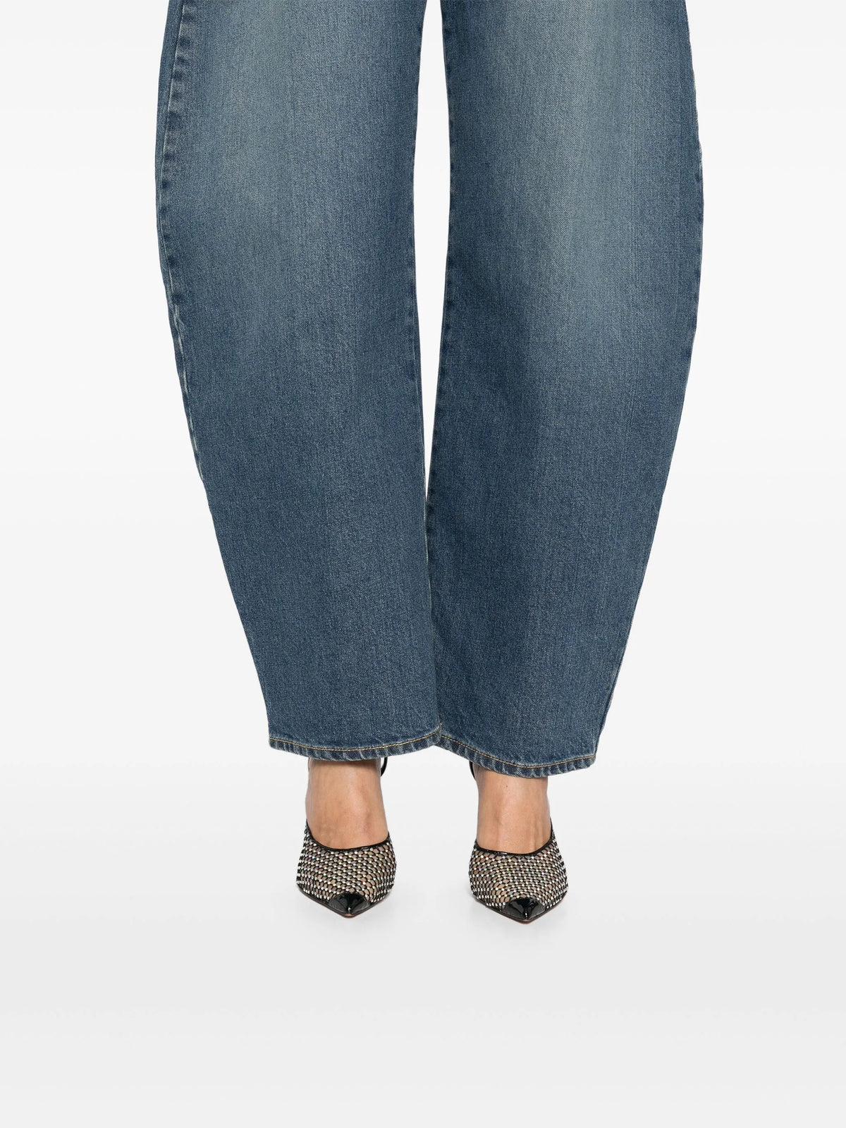 barrel-leg jeans