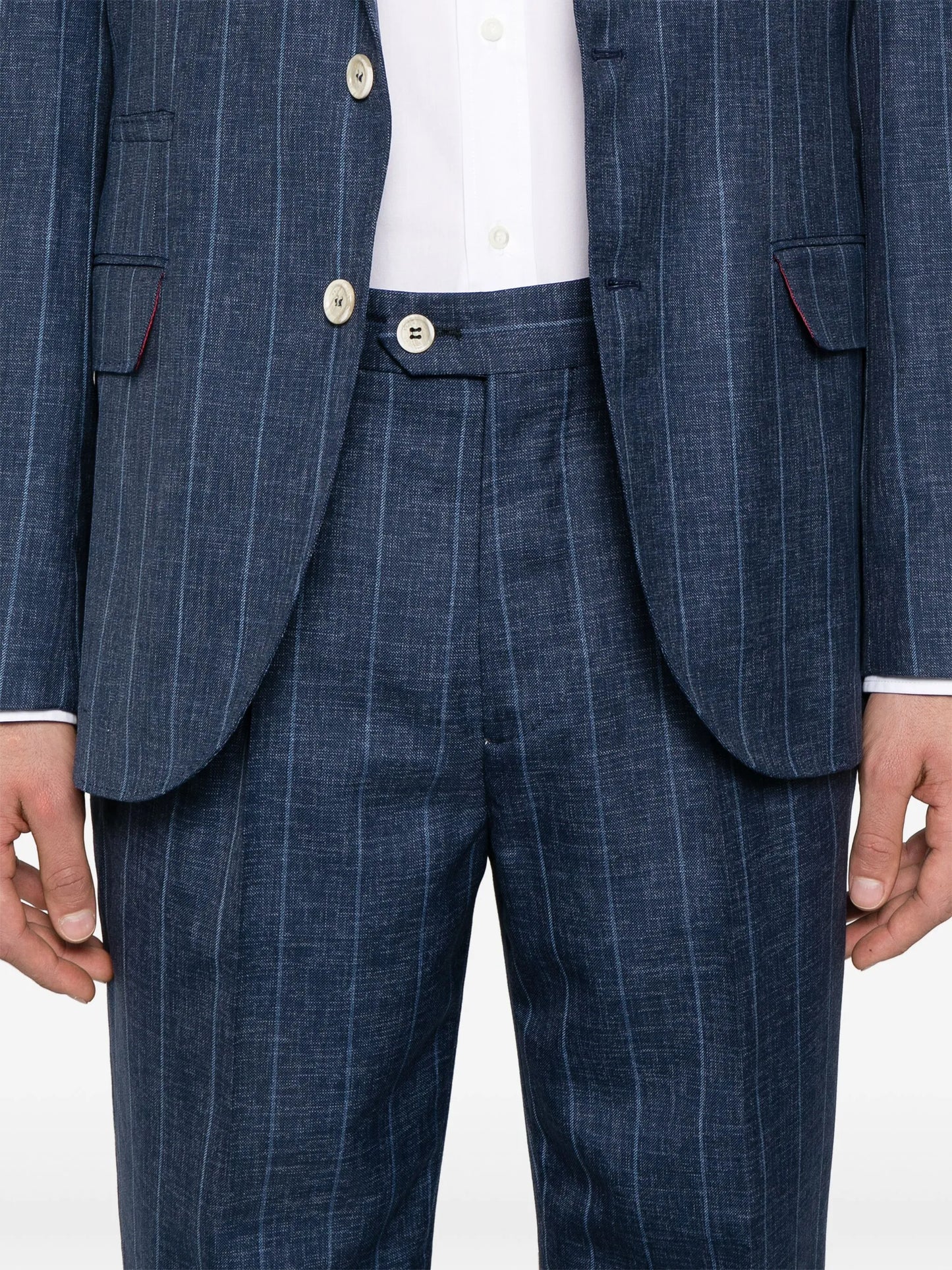 striped suit