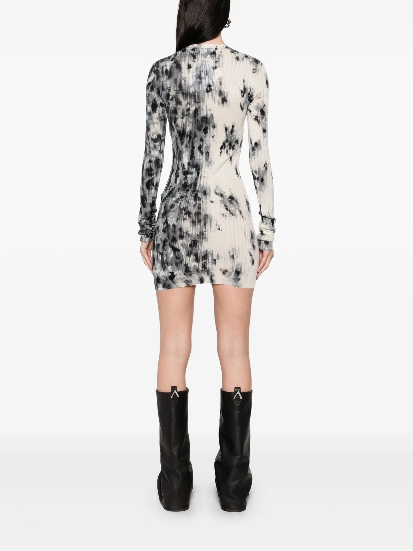 abstract-print mini dress