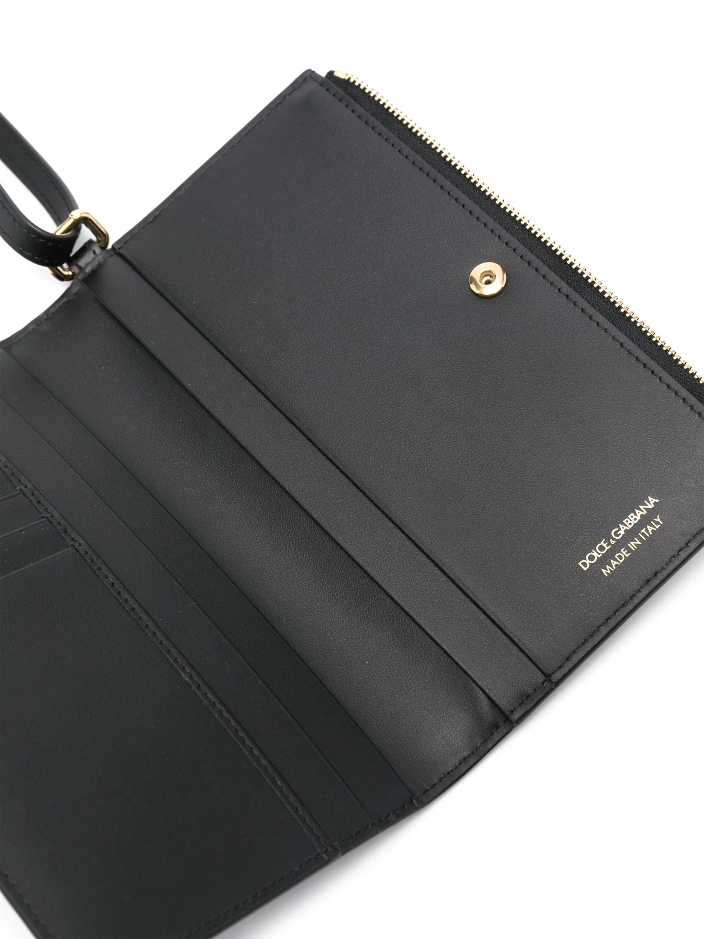 logo-lettering clutch bag