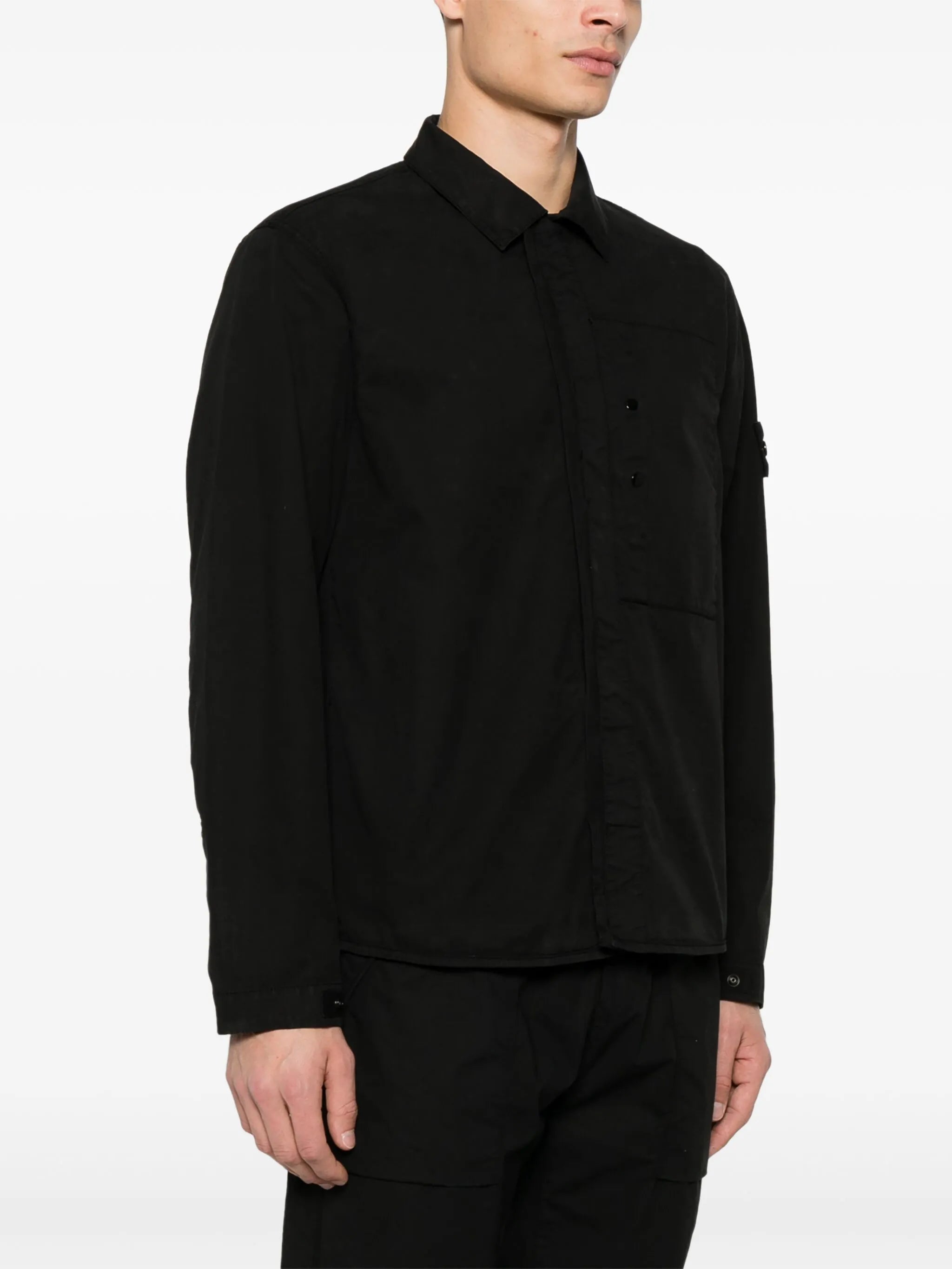 Compass-badge shirt