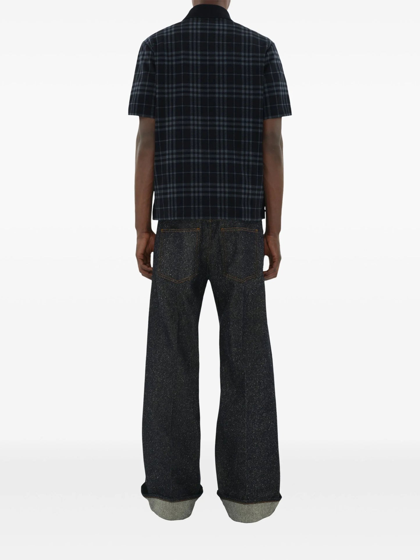 checked polo shirt