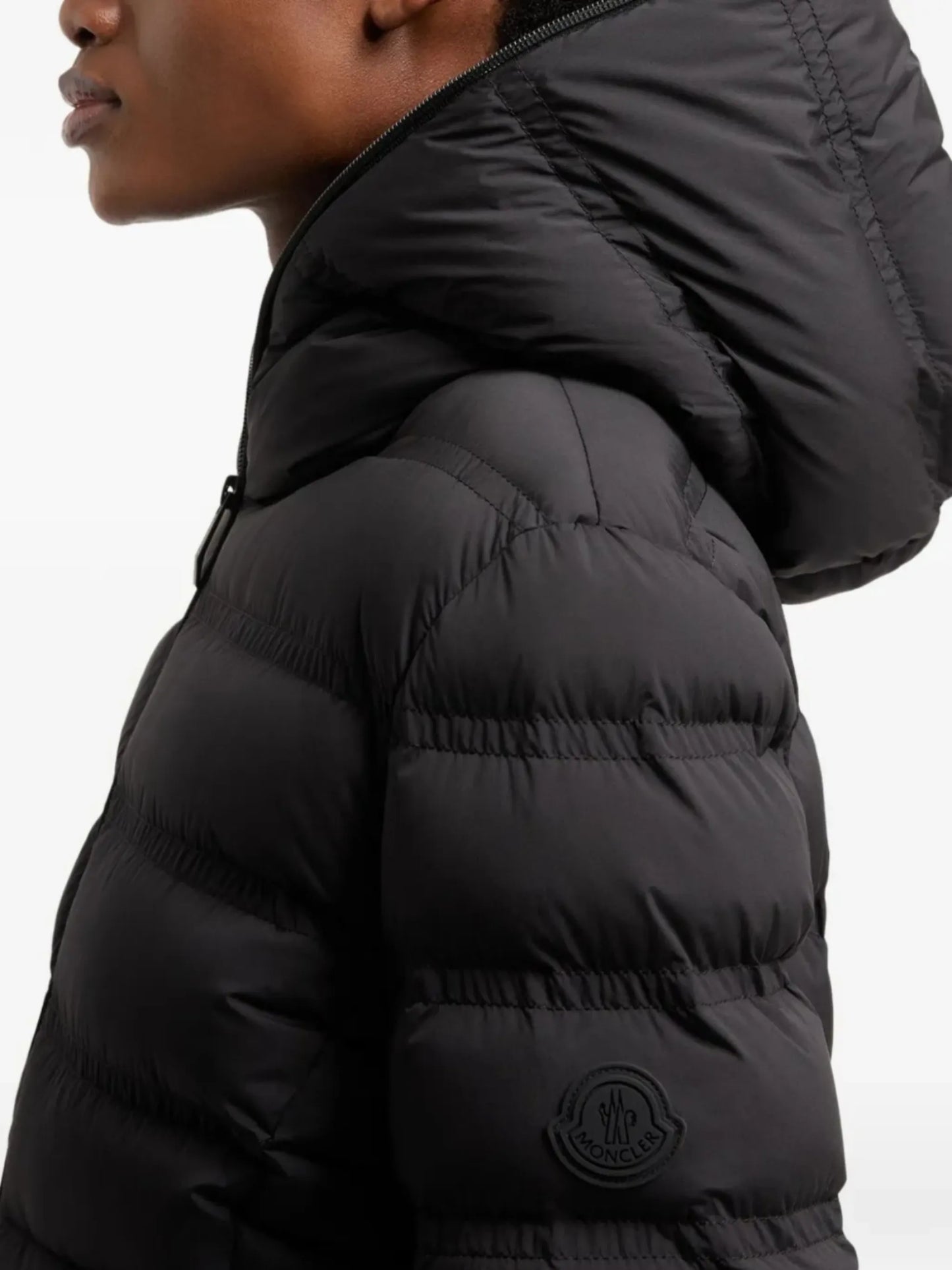 hooded quilted jacket