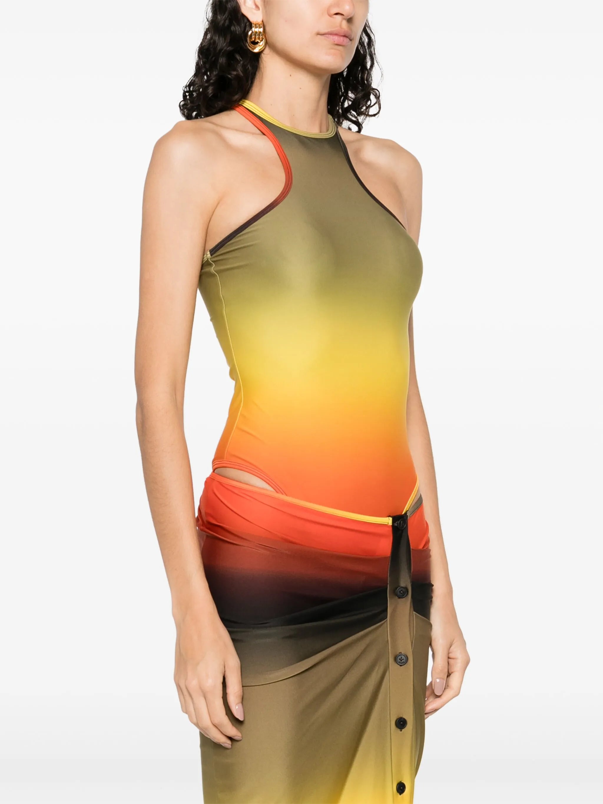 ombré-effect swim suit