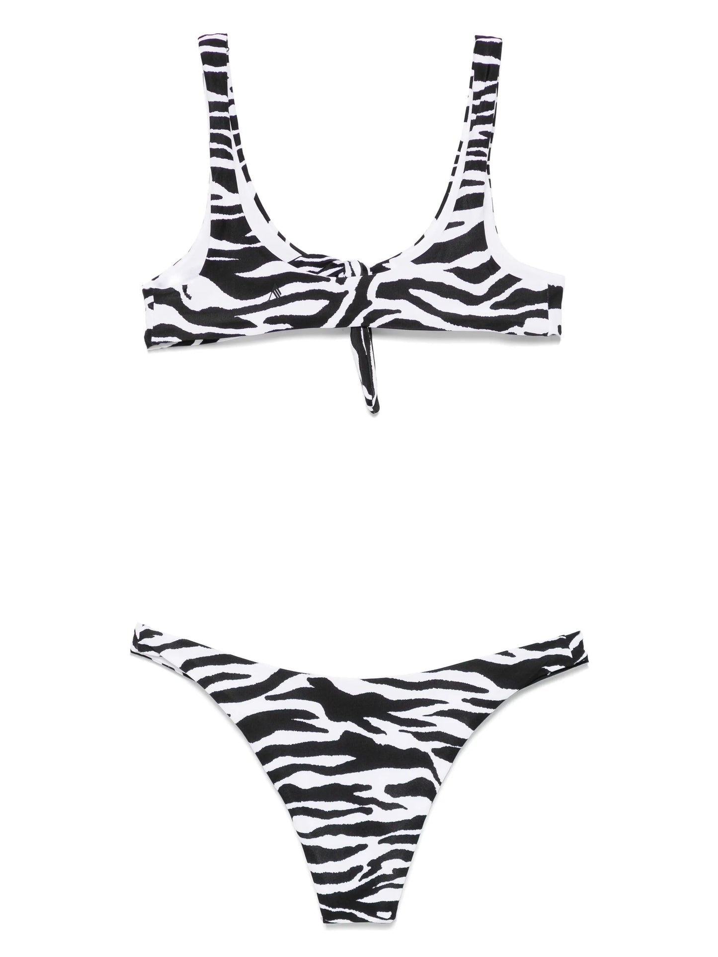 zebra-print bikini